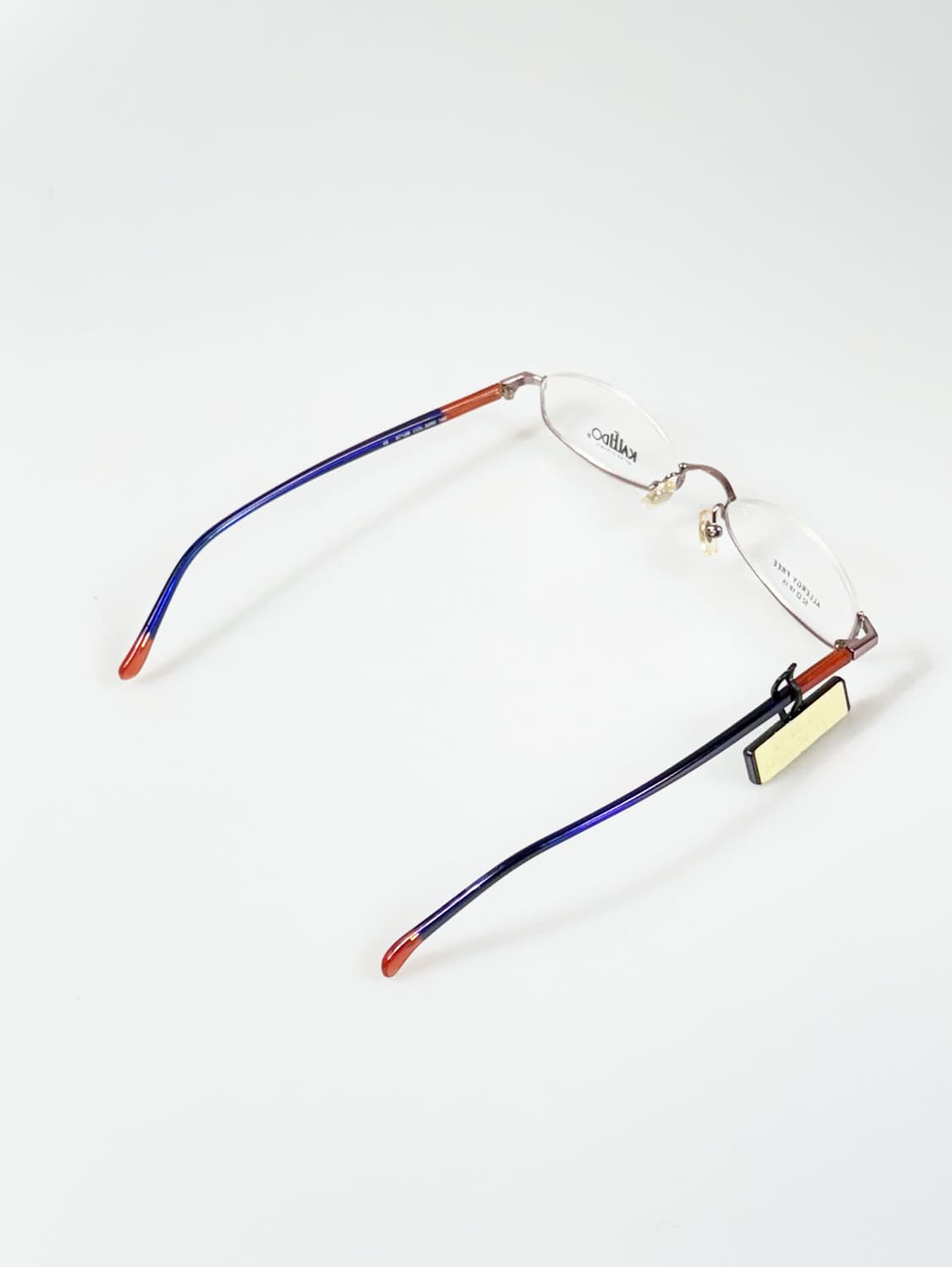 90s KALEIDO 스퀘어 하프 언더림 빈티지 안경 상품이미지4