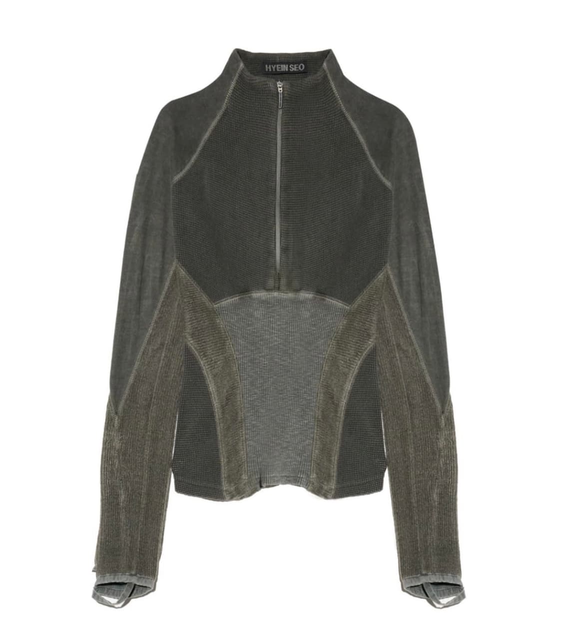 혜인서 Half-Zip Raglan Top 카키 상품이미지1