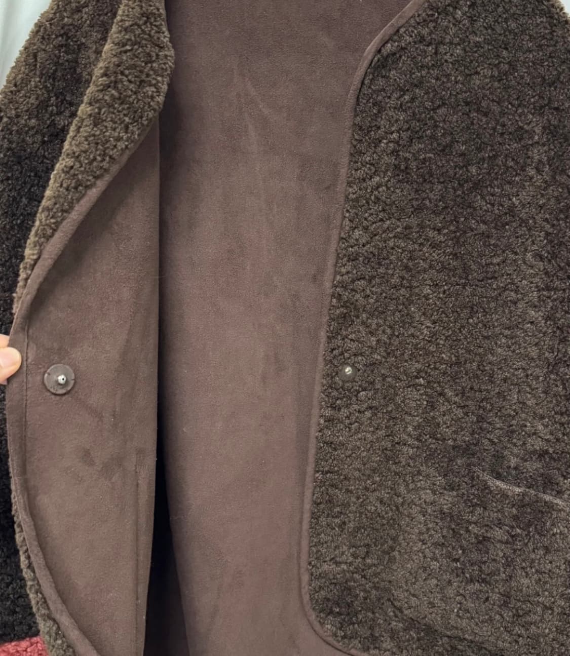 NICE CLAUP 뽀글이 양털 자켓 상품이미지4