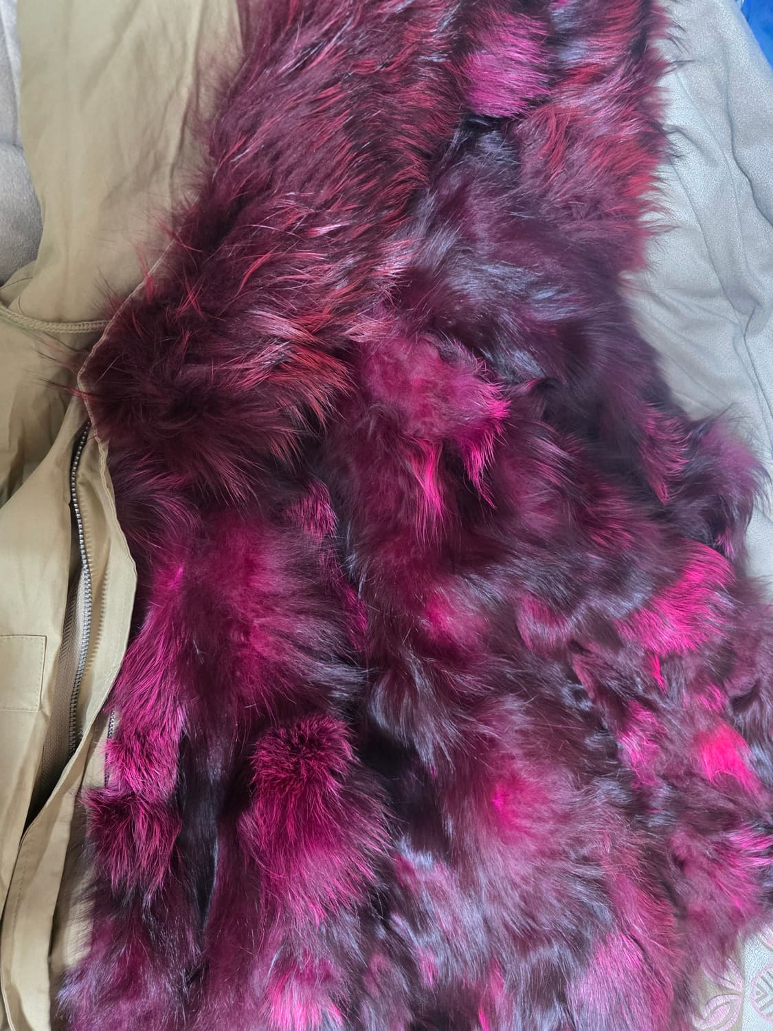 천연 여우털 폭스 야상 상품이미지1