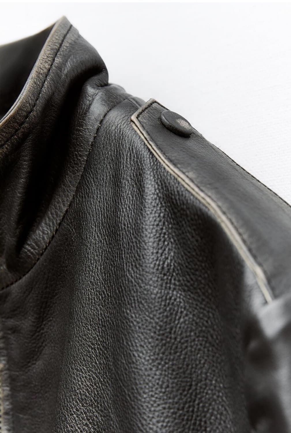 Zara vintage leather jacket (sheepskin) 상품이미지4