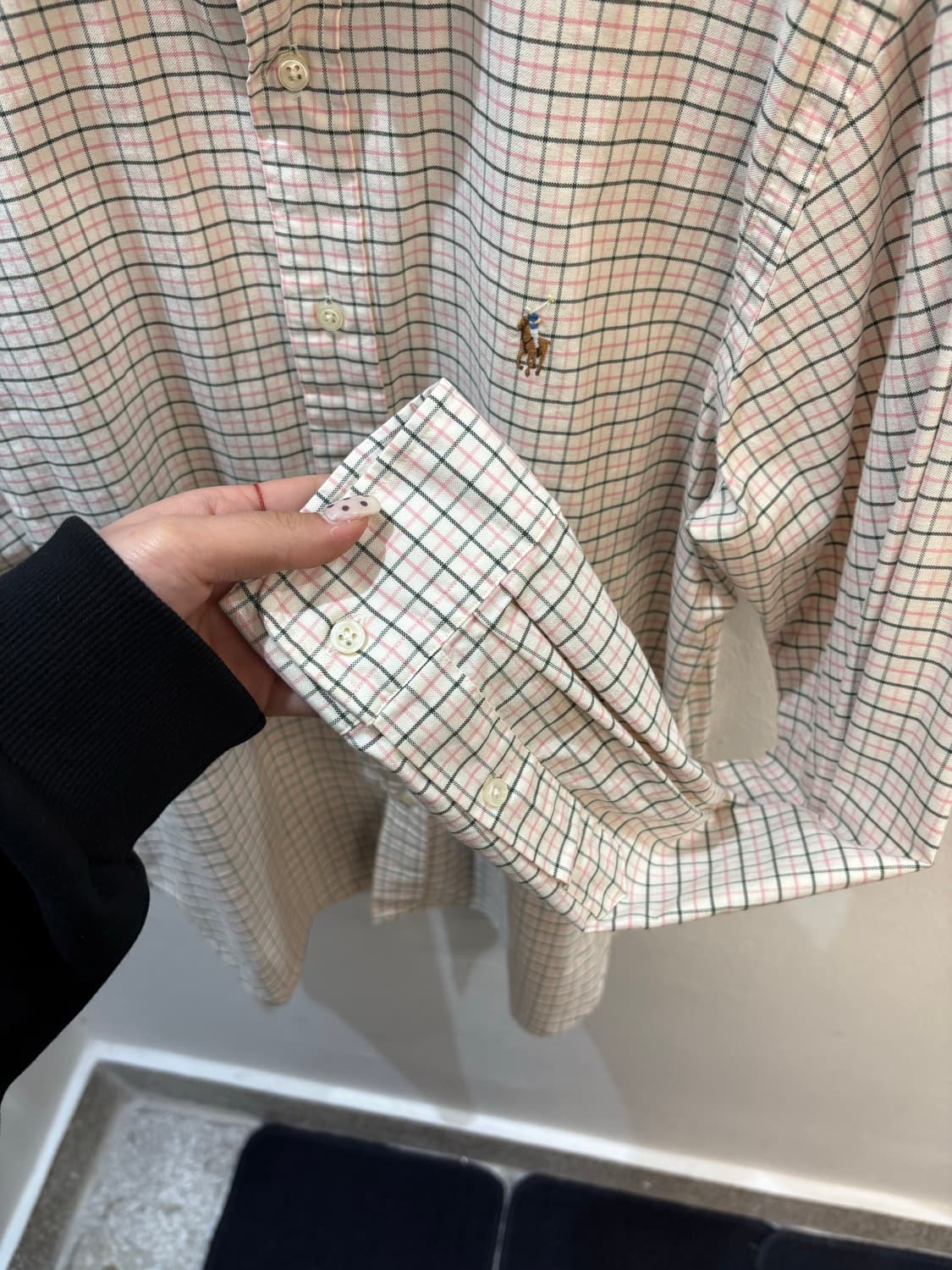 Polo check shirt XL 상품이미지3