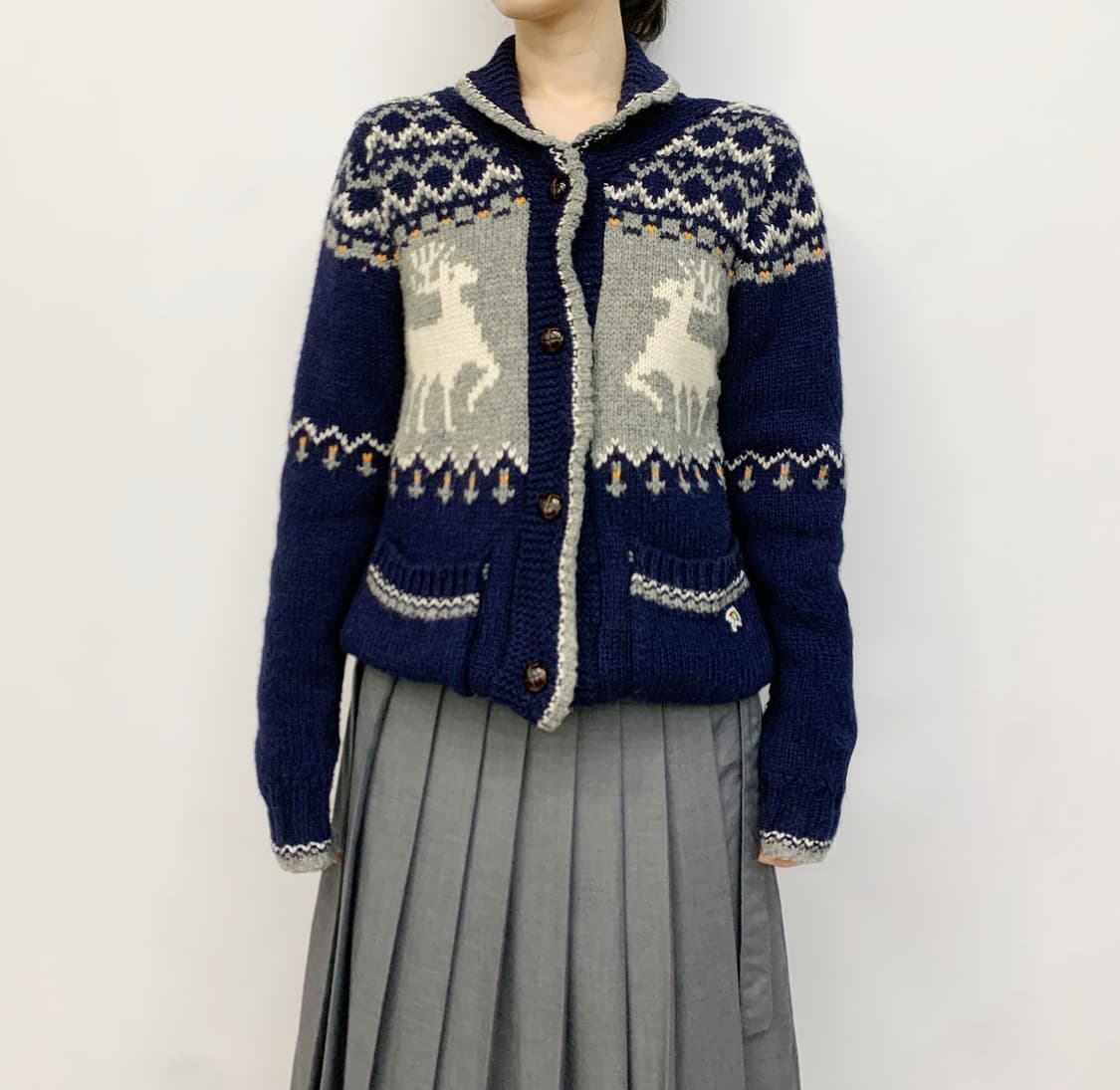 아놀드 파마 니트 가디건 상품이미지2