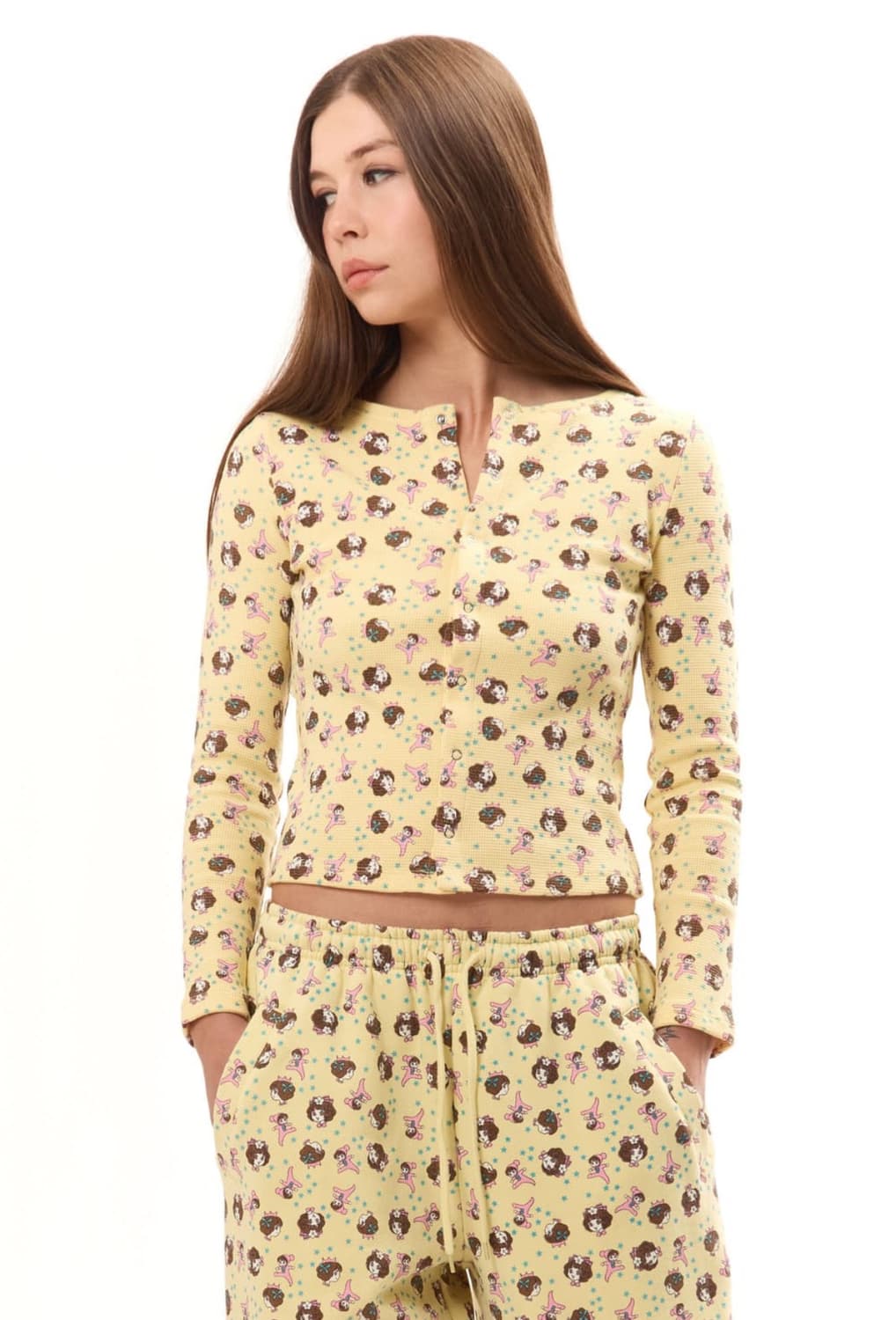 애슐리 윌리엄스 옐로우 걸 베이비 가디건 s 아일릿 상품이미지1