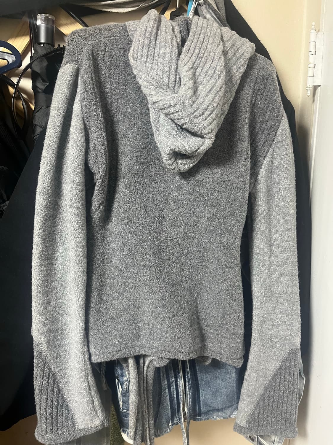 ottolinger gray hooded cardian 상품이미지5