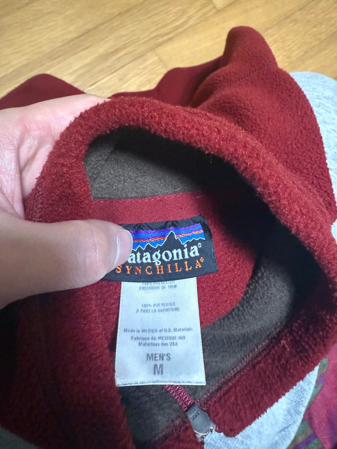 M 파타고니아 빈티지 신칠라 마수피얼 레드와인컬러 상품이미지4