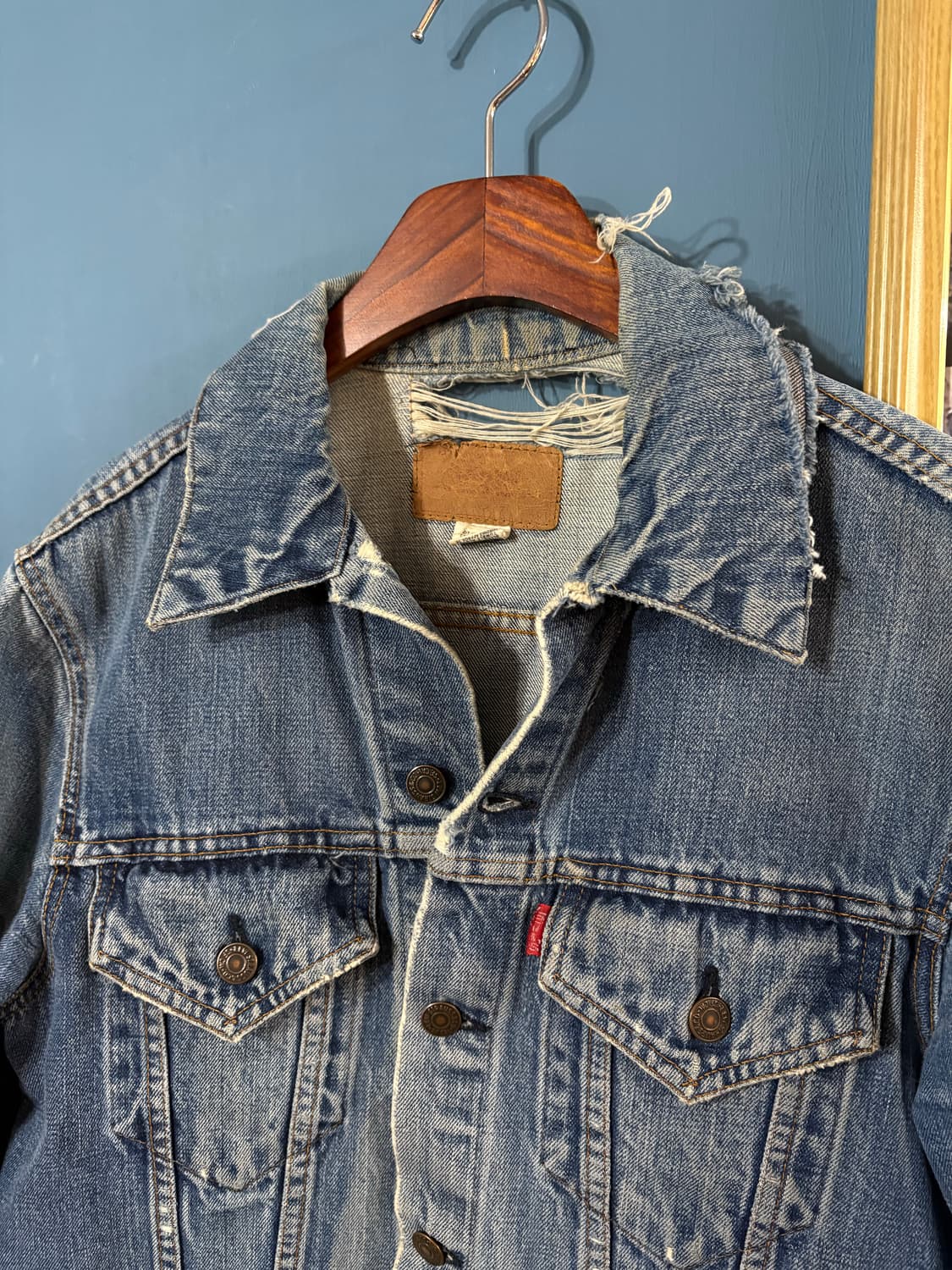 70-80‘s USA Levis 70505  denim jacket.  상품이미지3