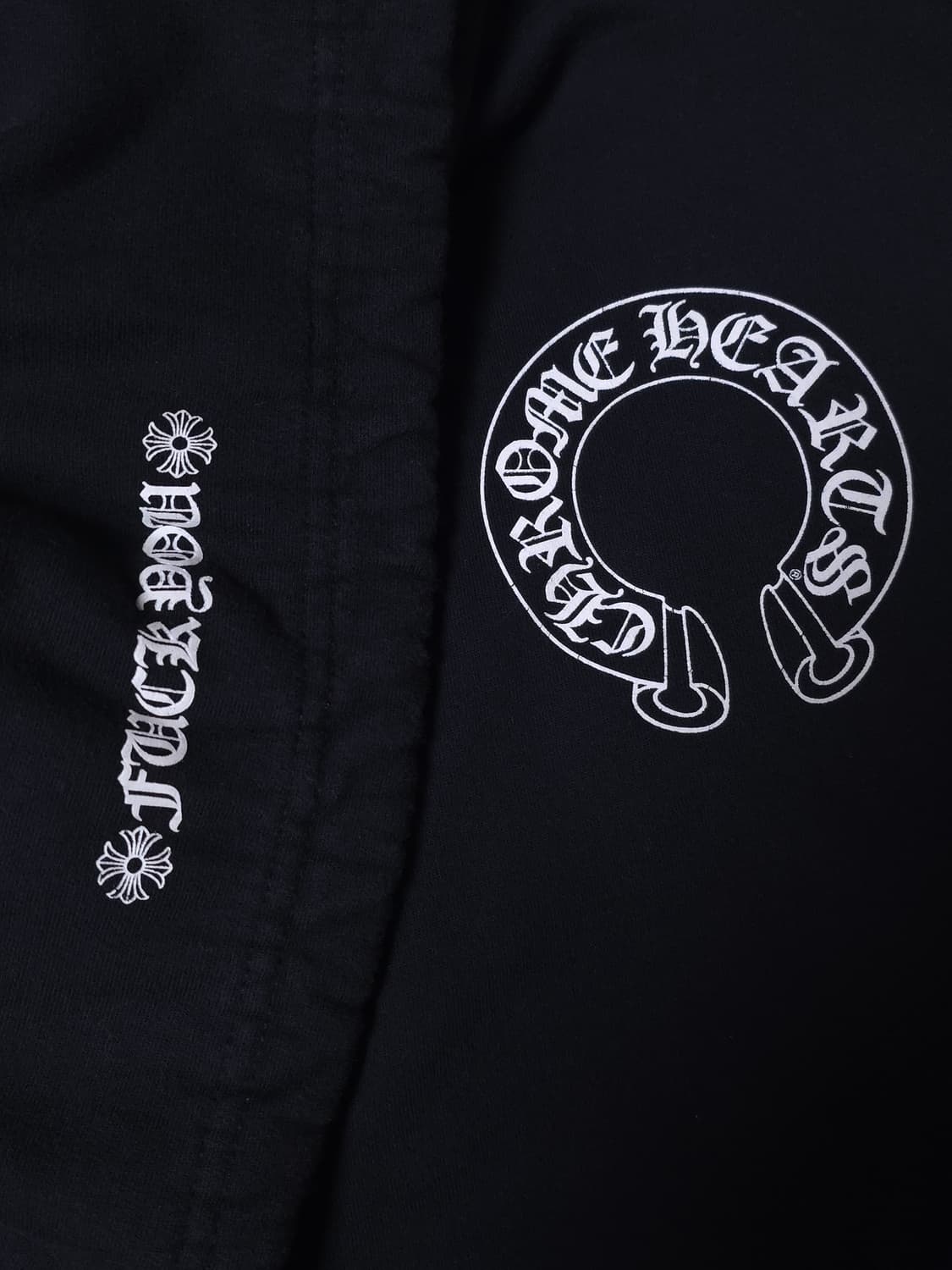 [XXL] 크롬하츠 홀스슈 플로랄 퍽유 후드 블랙 상품이미지3