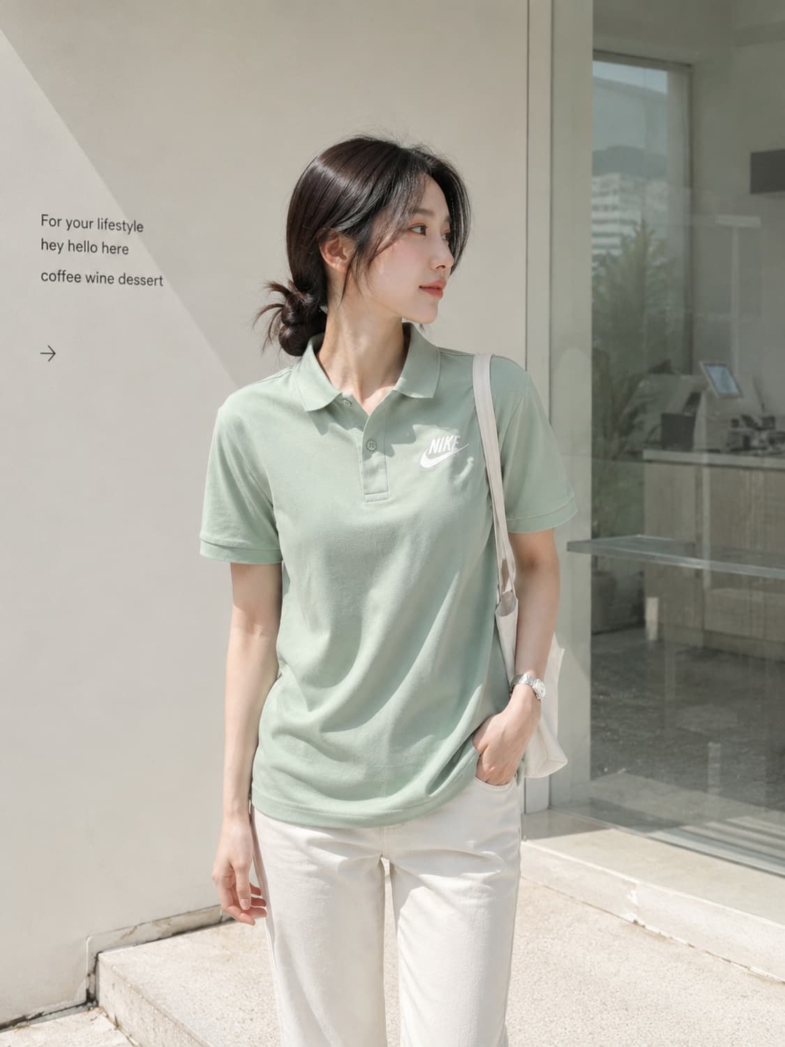 나이키 애플민트🍏 슬림핏 pk 티셔츠 M 상품이미지3