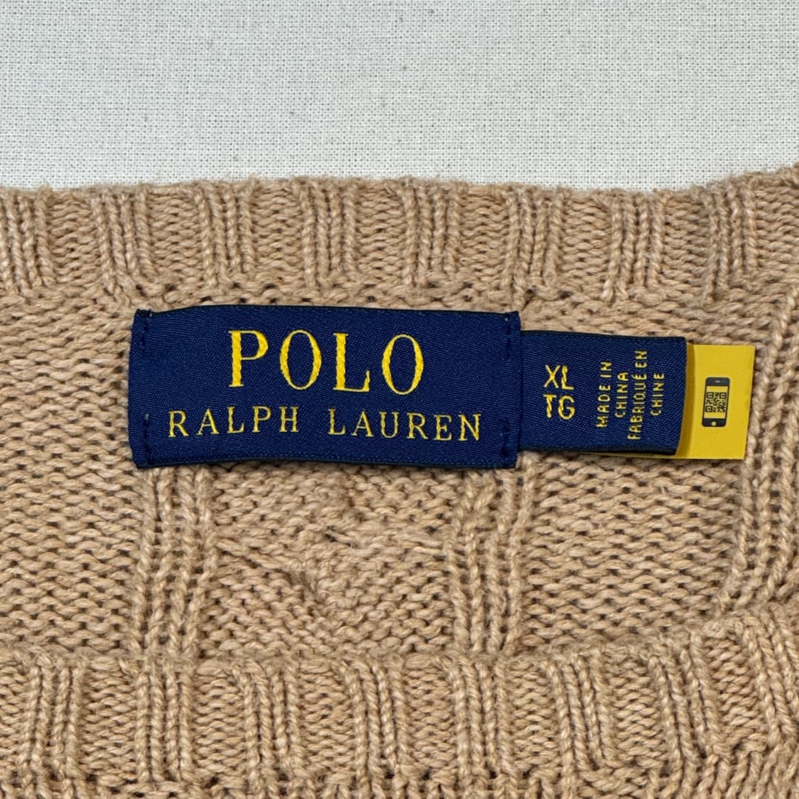 XL) 폴로 랄프로렌 케이블 꽈배기 라운드넥 니트 신형 상품이미지6