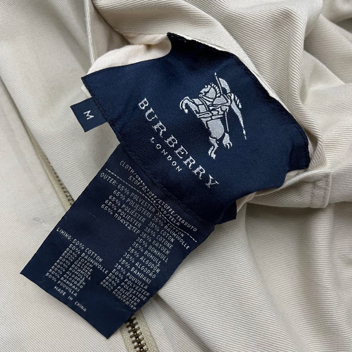 버버리 노바체크 리버시블 베이지 자켓 M 상품이미지7