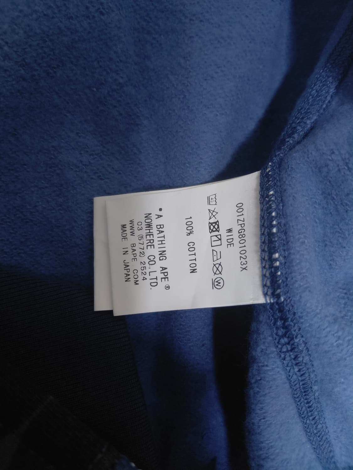 베이프 샤크후드집업 청계 정품 l사이즈 상품이미지5