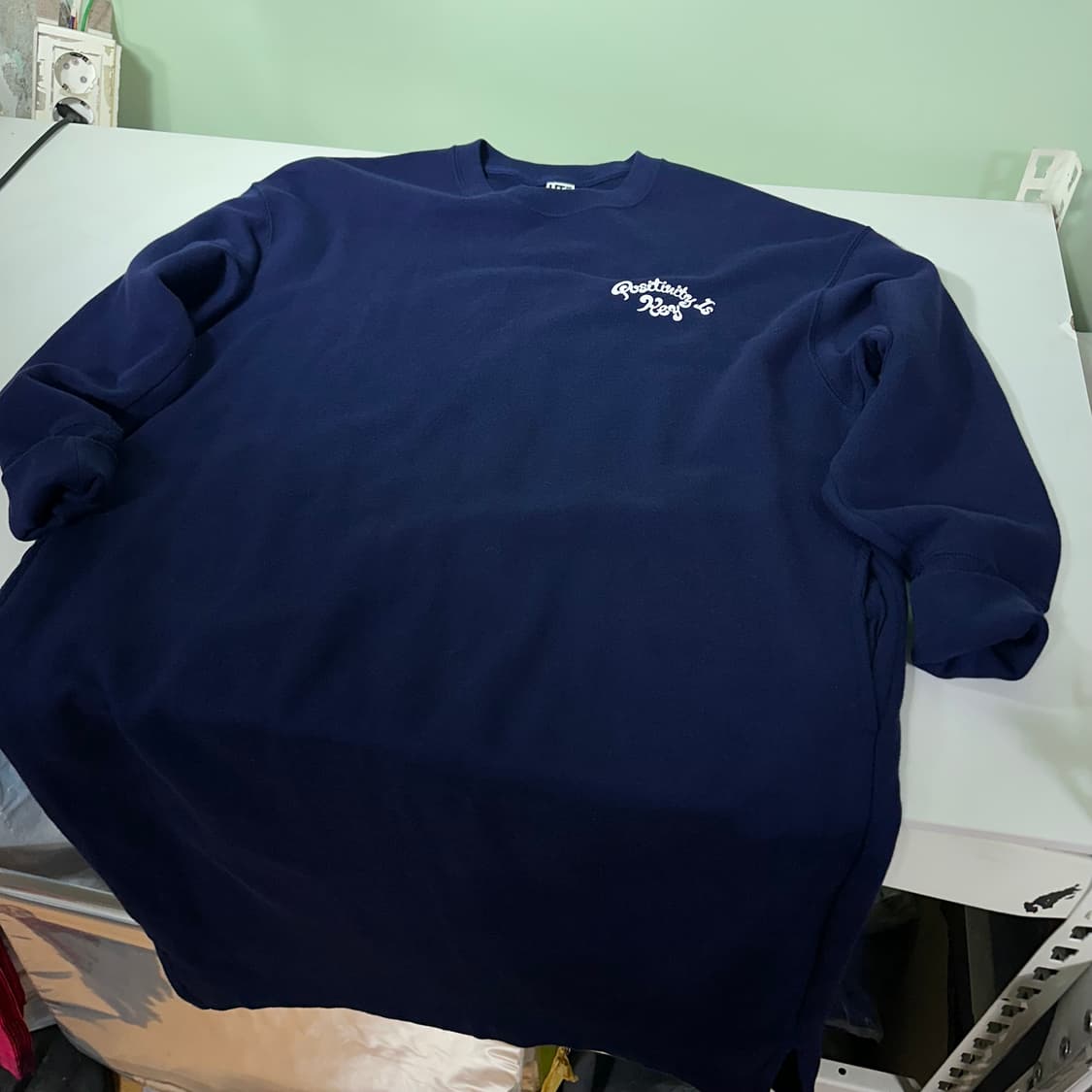 우먼M-L 유니클로 X 디즈니 네이비 오버핏 민들레프린팅 코튼원피스 상품이미지4