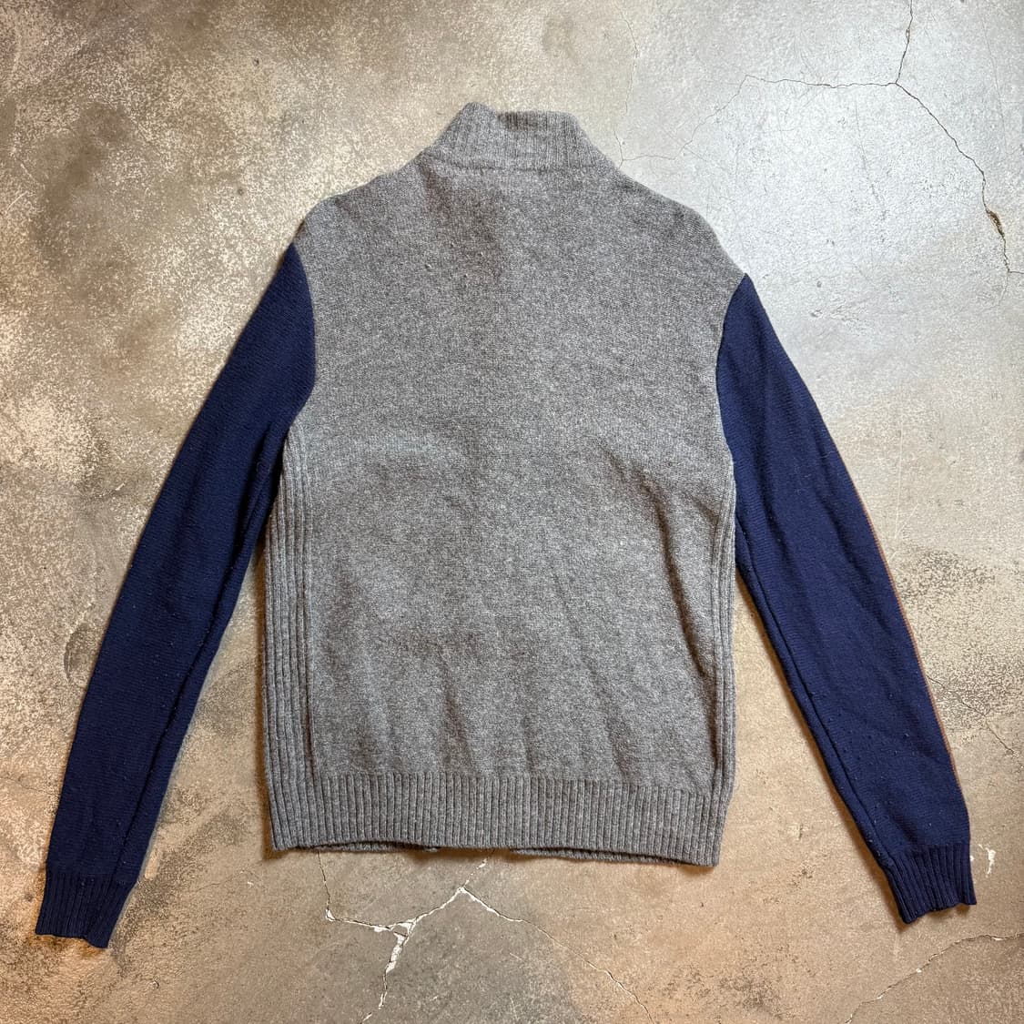 Lee 배색 니트 집업 상품이미지4