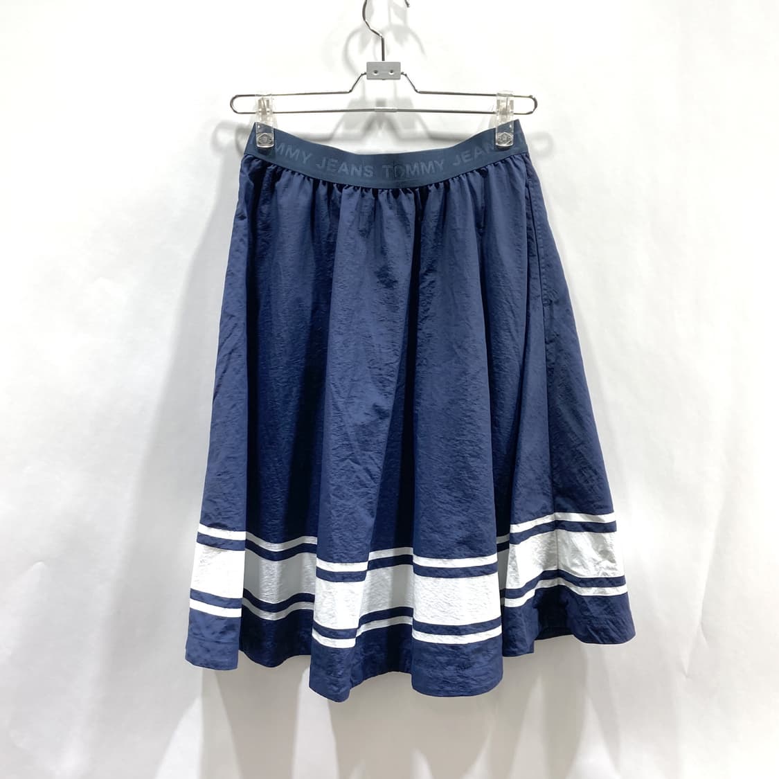 타미진스 나일론 로고 미디스커트 네이비 S 상품이미지2