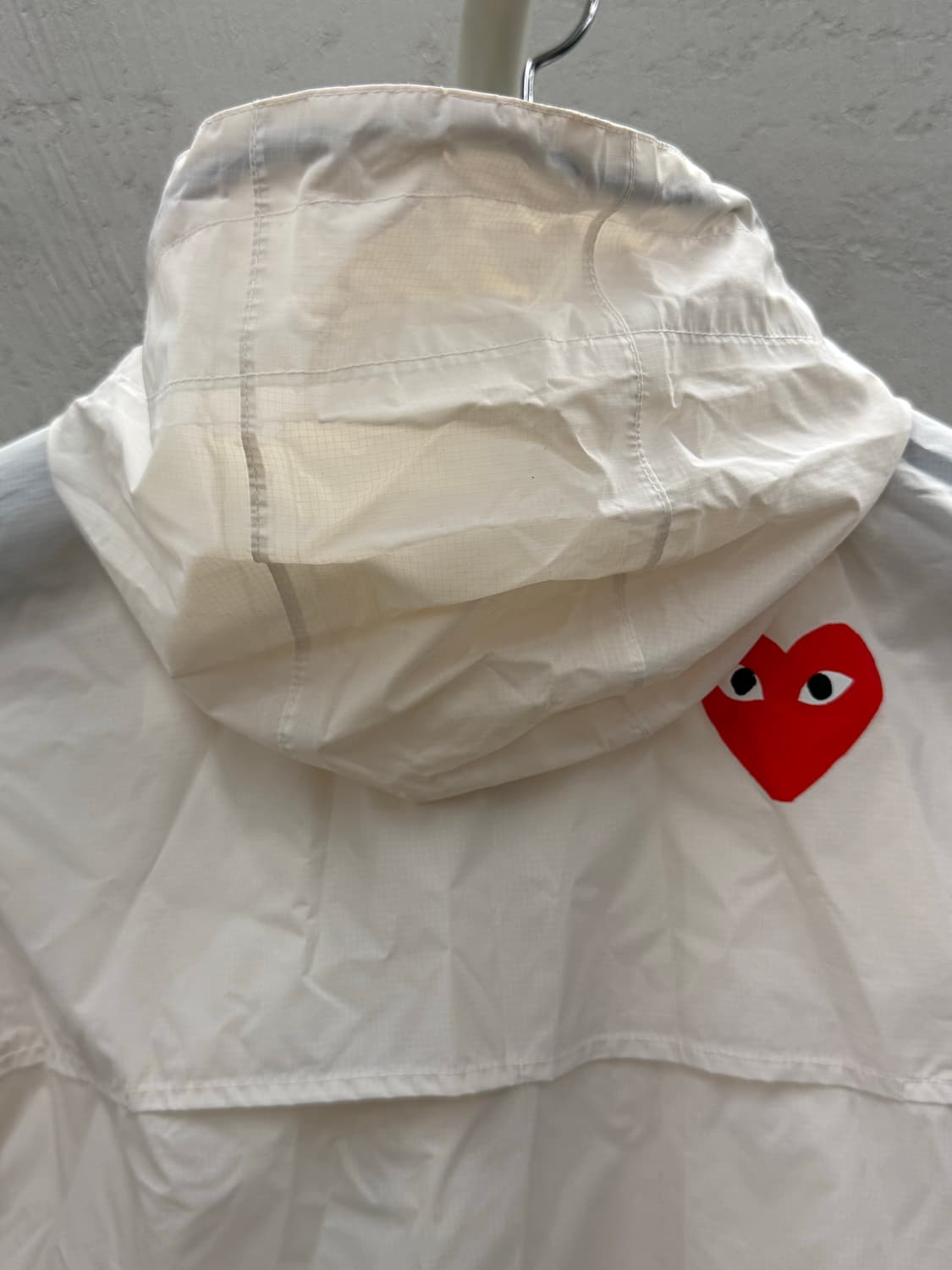 플레이 꼼데가르송 x 까웨 풀 집 자켓 화이트 XS 상품이미지6