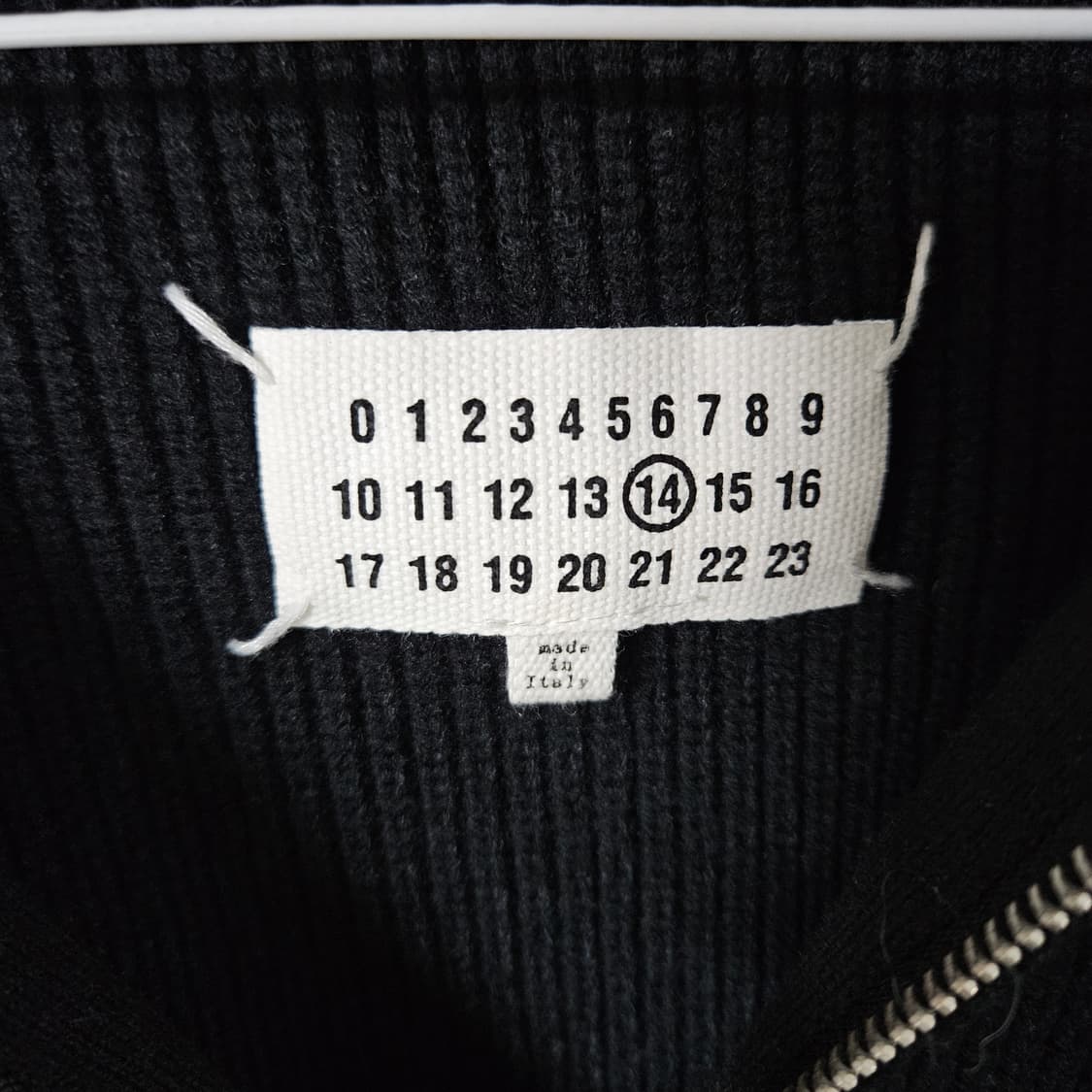 (XL/54) 마르지엘라 니트 집업 블랙 상품이미지4