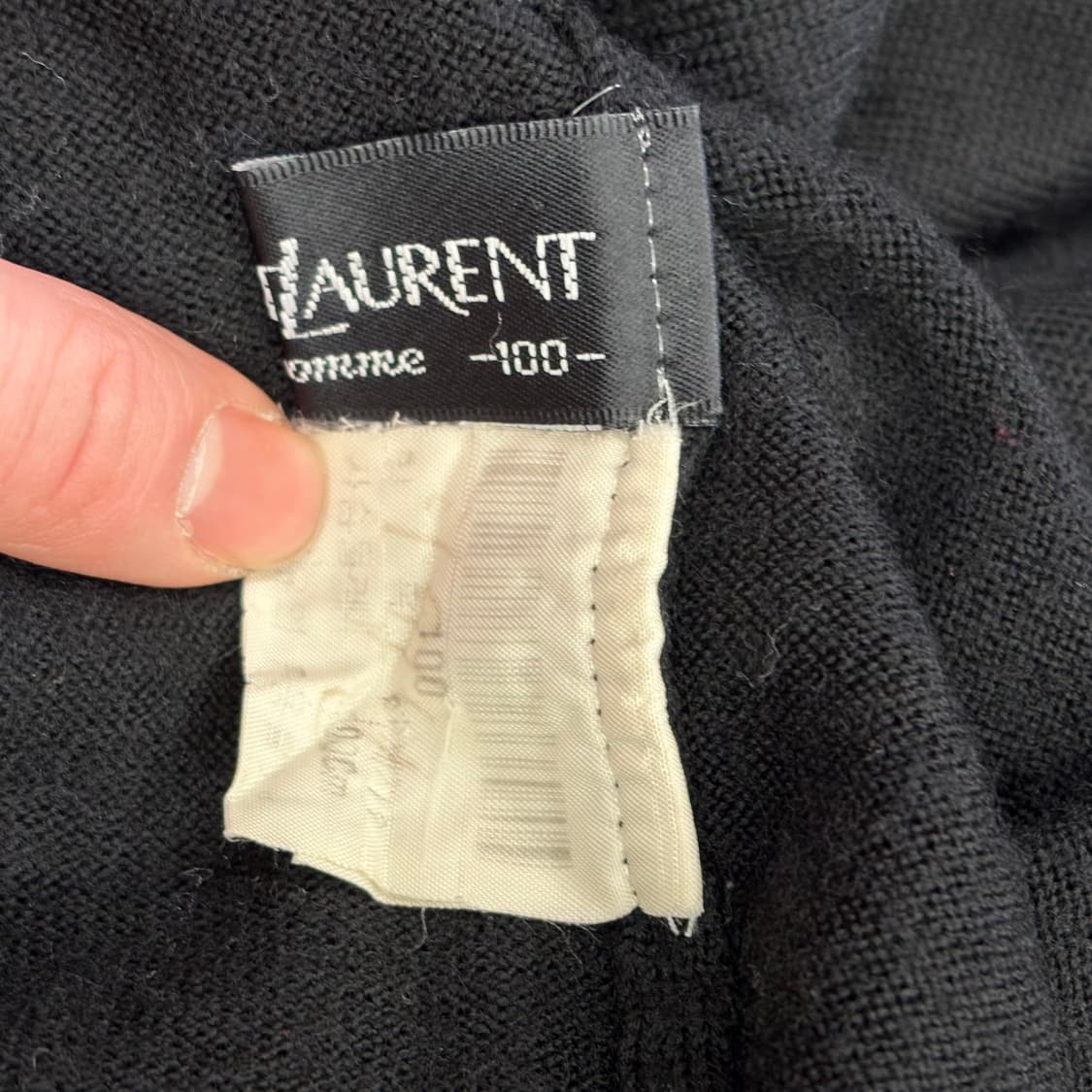 Yves Saint Laurent 블랙 터틀넥 울 니트 상품이미지3