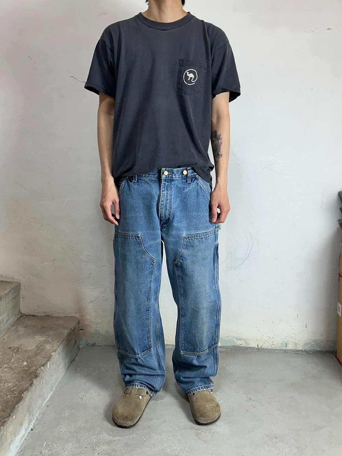 00's OG 칼하트 데님 더블니 칼하트 워크팬츠 썩블니 상품이미지2