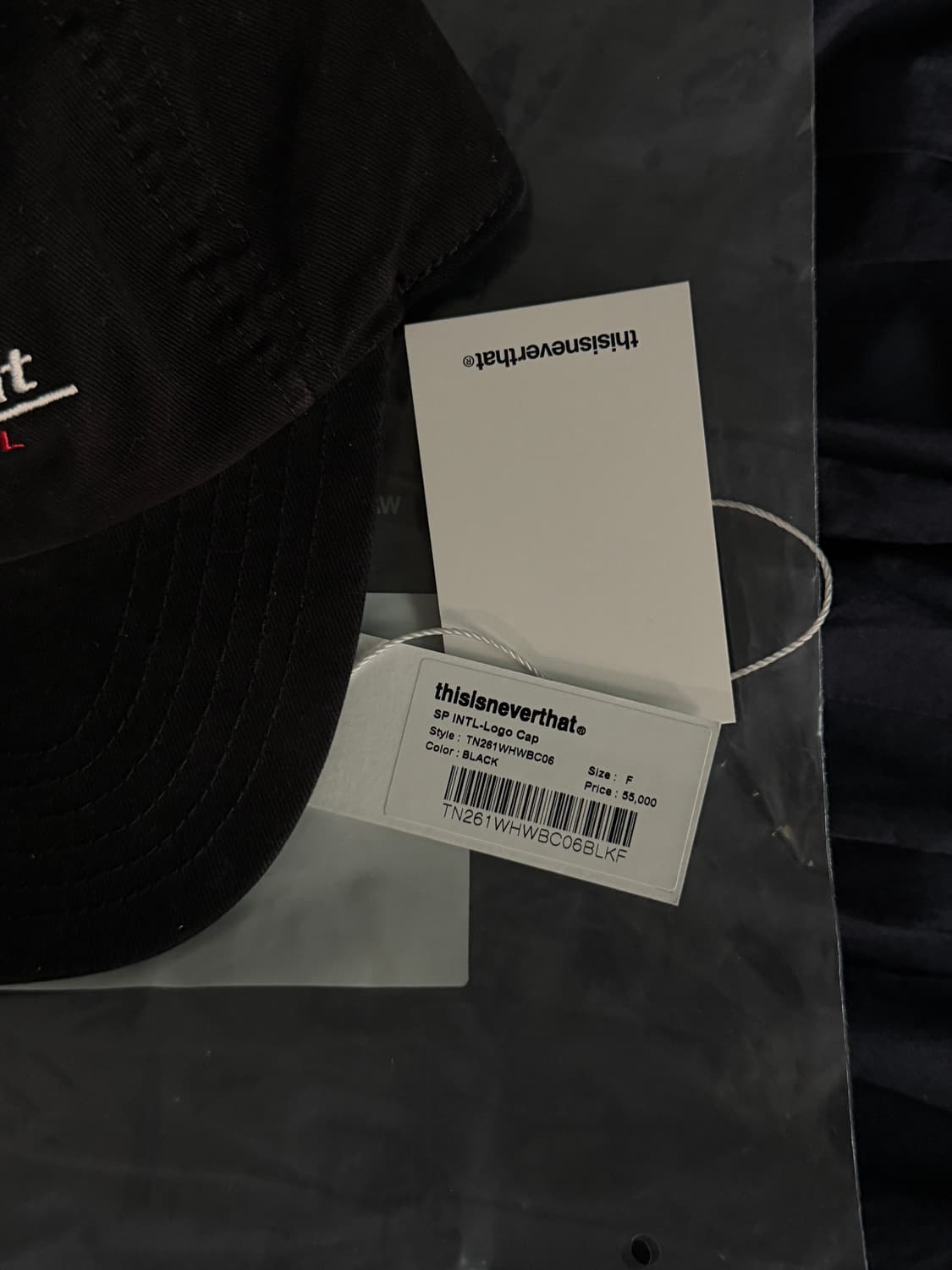 (새상품) 디스이즈네버댓 - SP INTL-Logo Cap 상품이미지2