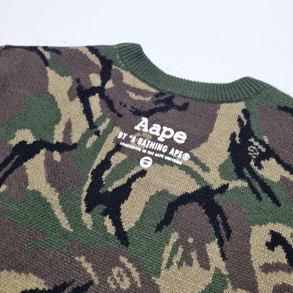 AAPE 카모 니트 - XS 상품이미지8
