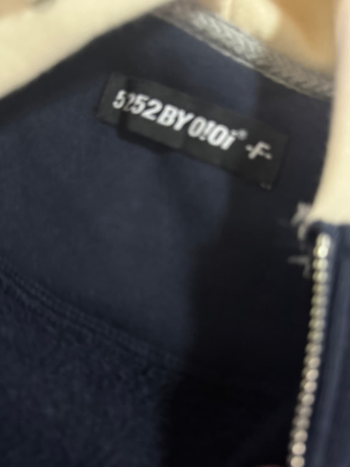 오아이오아이 컬러블록 빅 사이즈 기모 후드집업 XL~ 상품이미지3