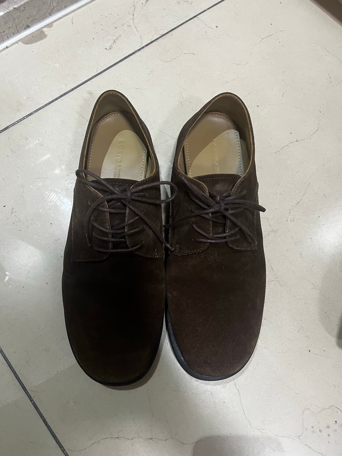 로스트가든 유니폼 플랫 더비 브라운 40 상품이미지2