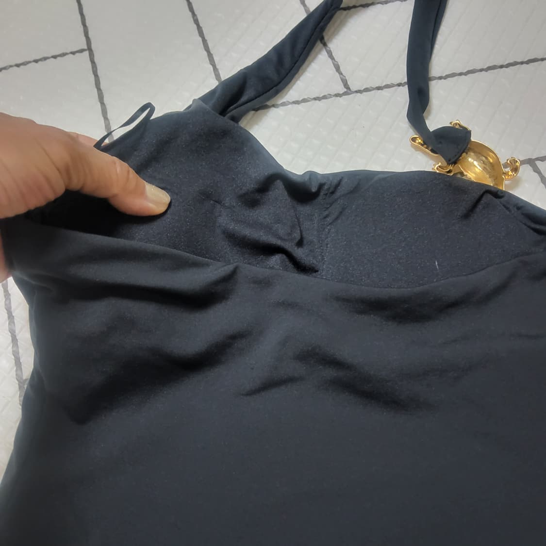 새상품 자라 ZARA 악어 원숄더 홀터넥 수영복 xs 모노키니 스윔수트 상품이미지6