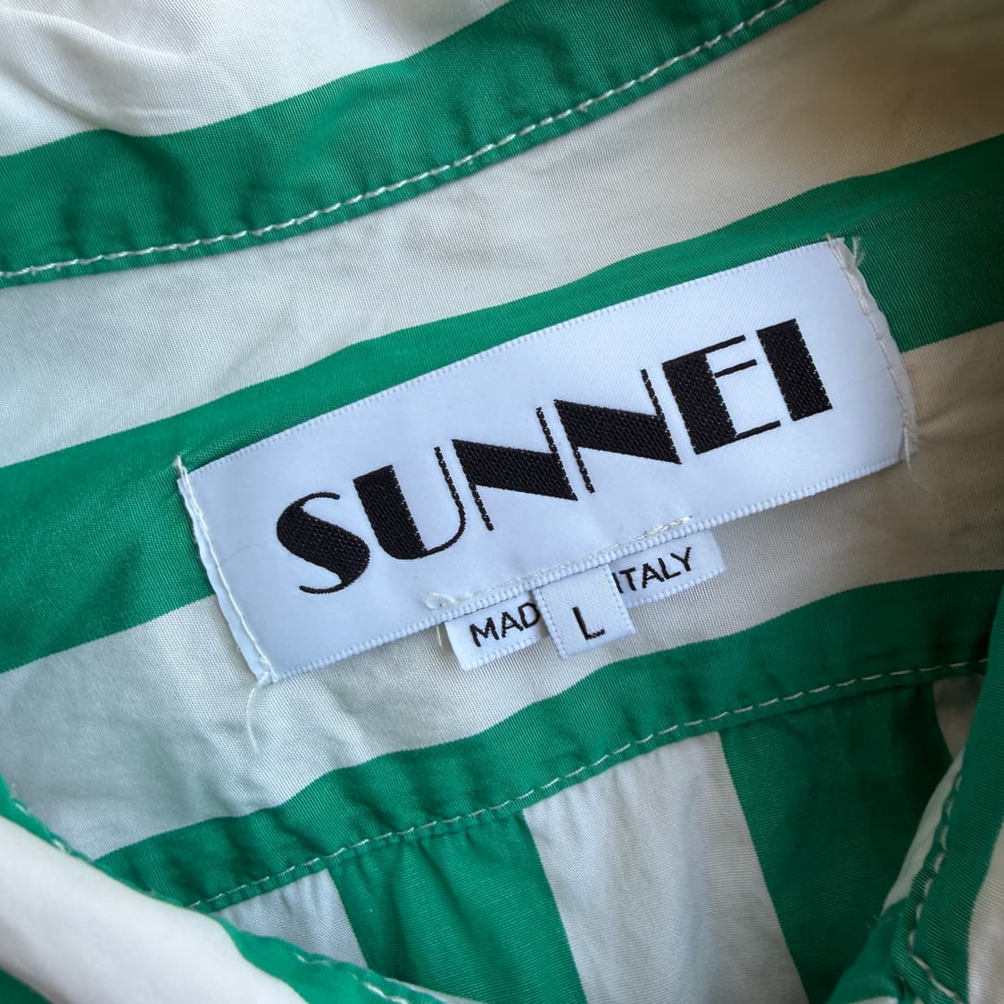 써네이 하프버튼 스트라이프 셔츠 상품이미지6