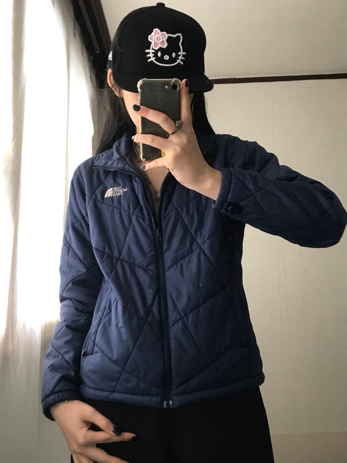 노페 네이비 경량패딩 상품이미지6