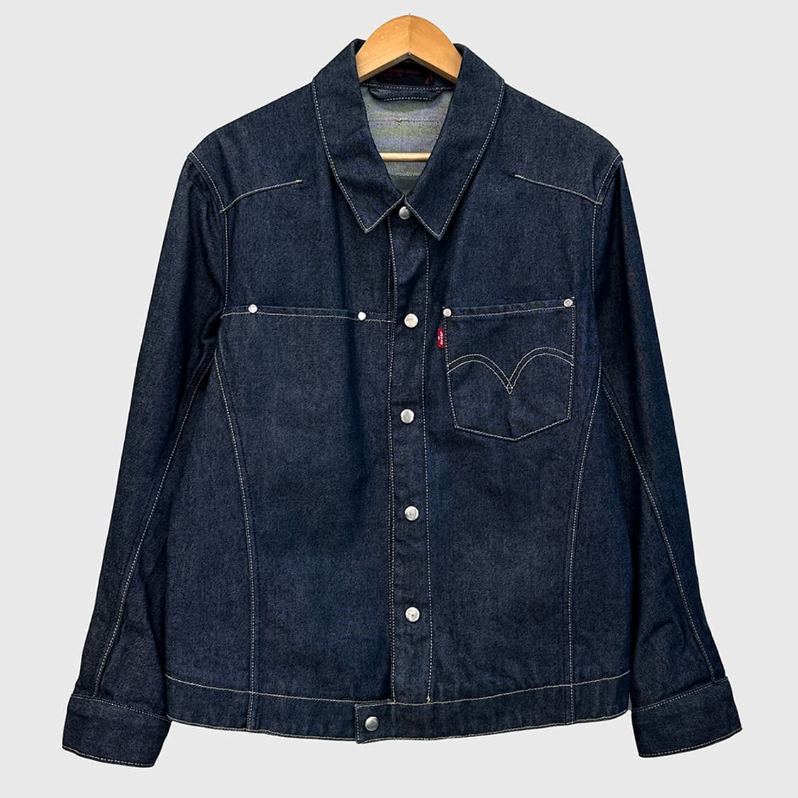 리바이스 엔지니어드진 엔진 데님 자켓 인디고 생지 00s 남성 100 상품이미지1