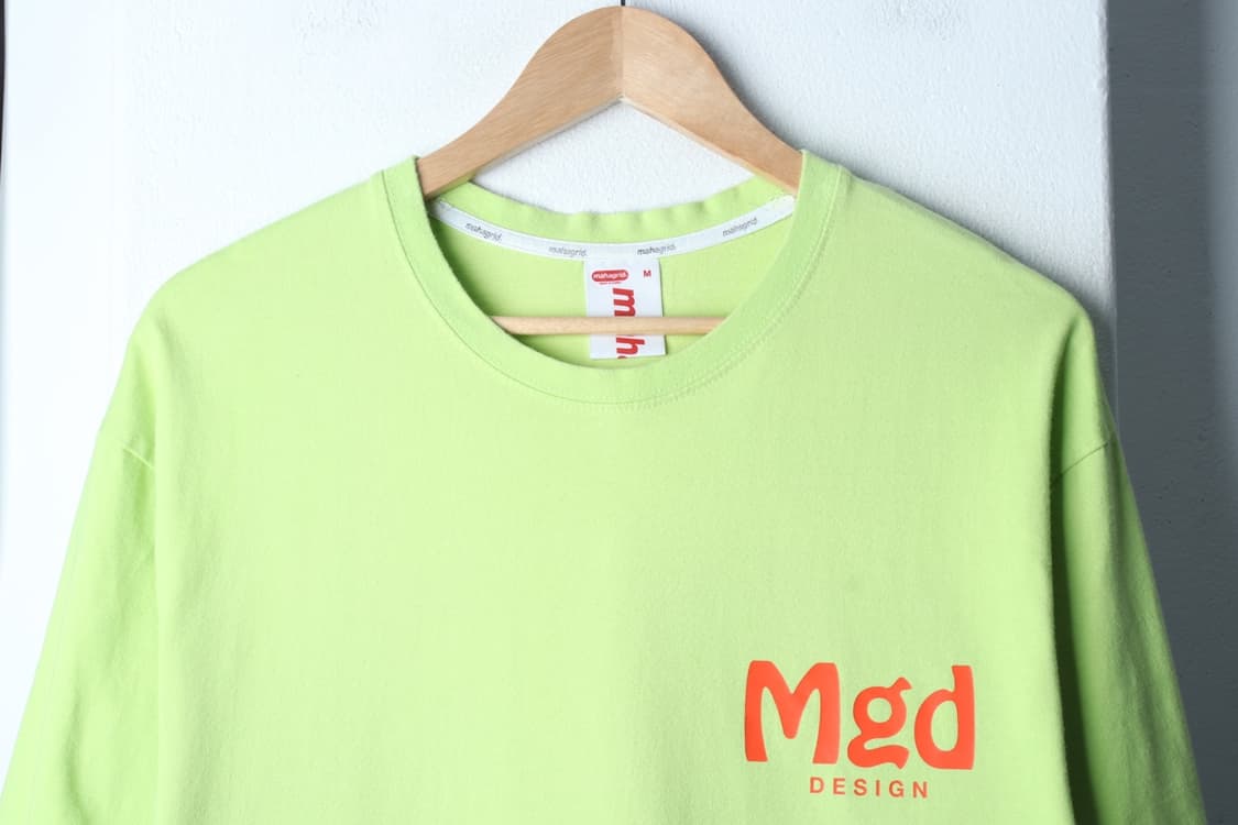 (M-L) 마하그리드 반팔 티셔츠 빅로고 연그린 올드스쿨-H31701 상품이미지3