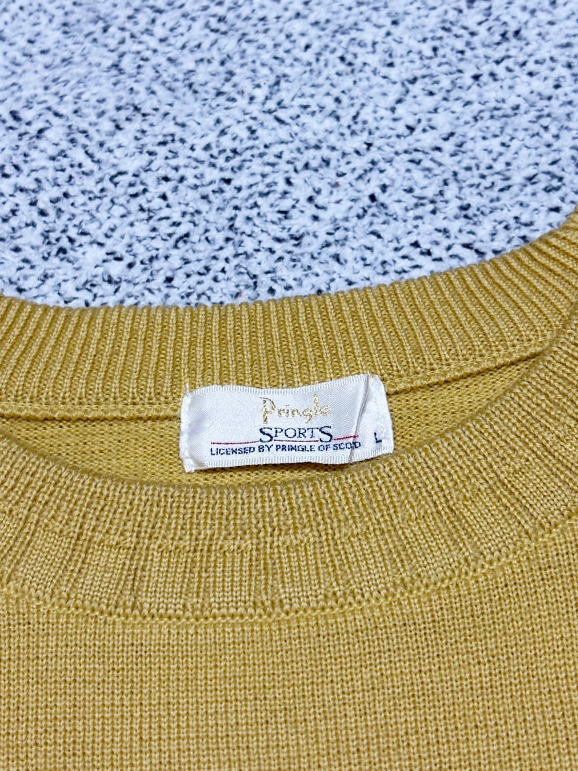 90s 프링글 스포츠 빈티지 로고 니트 상품이미지3