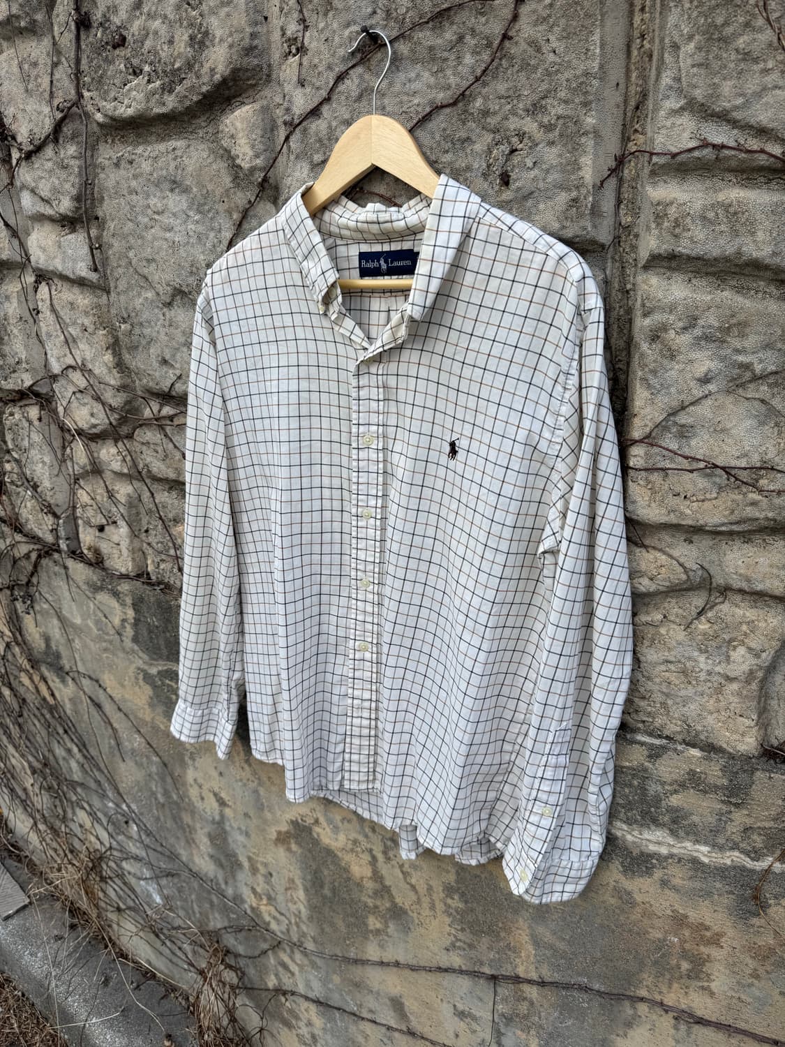 90s 폴로 랄프로렌 빈티지 클래식핏 체크 셔츠 105 상품이미지2