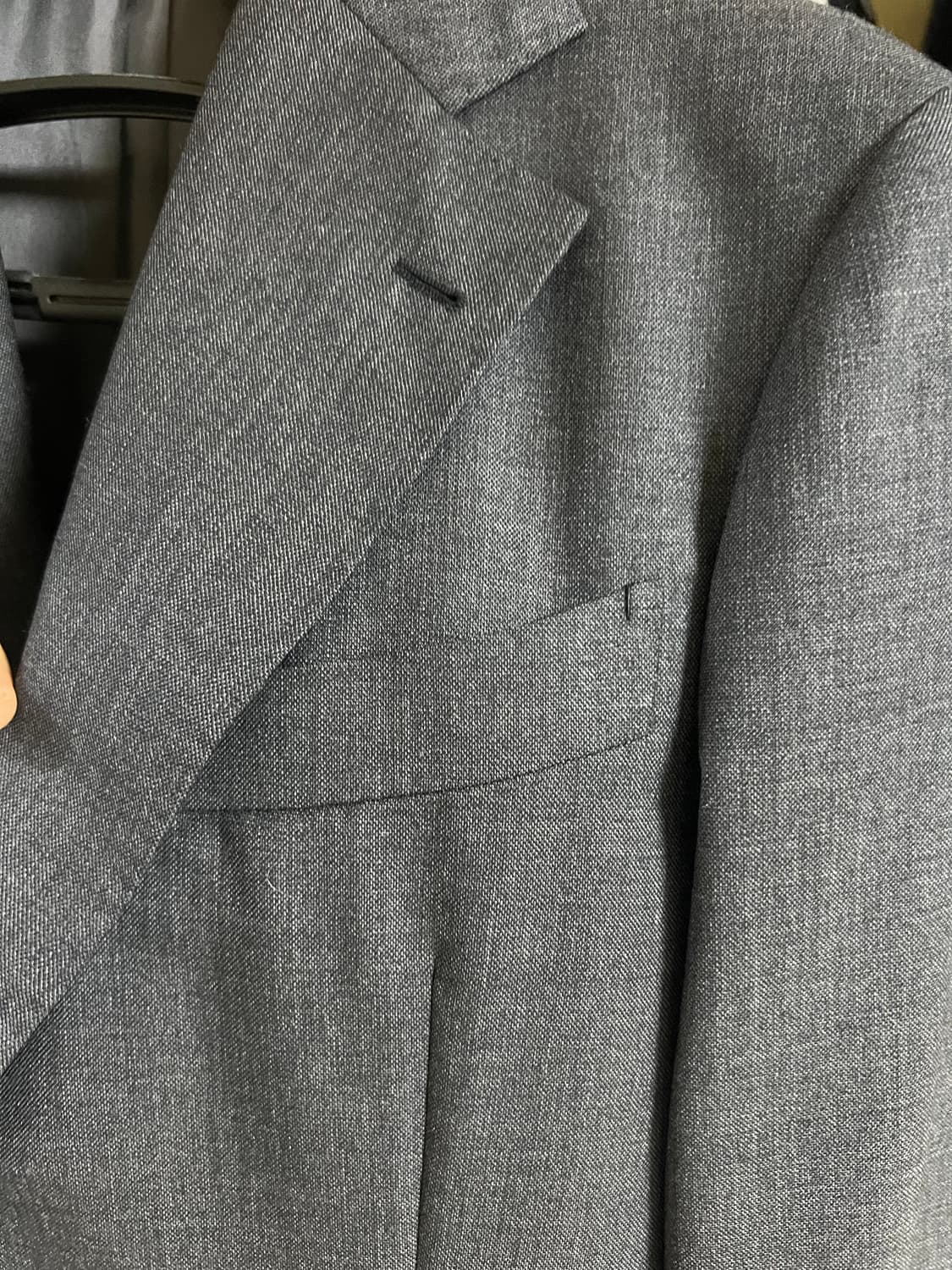 홀랜드앤쉐리 인터시티 차콜 삭스킨 비스포크 맞춤 자켓 상품이미지3