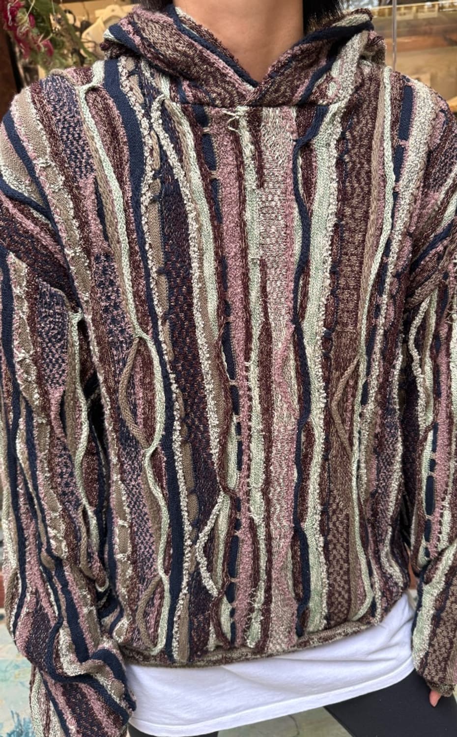 Kapital patchwork knit hoodie 상품이미지8