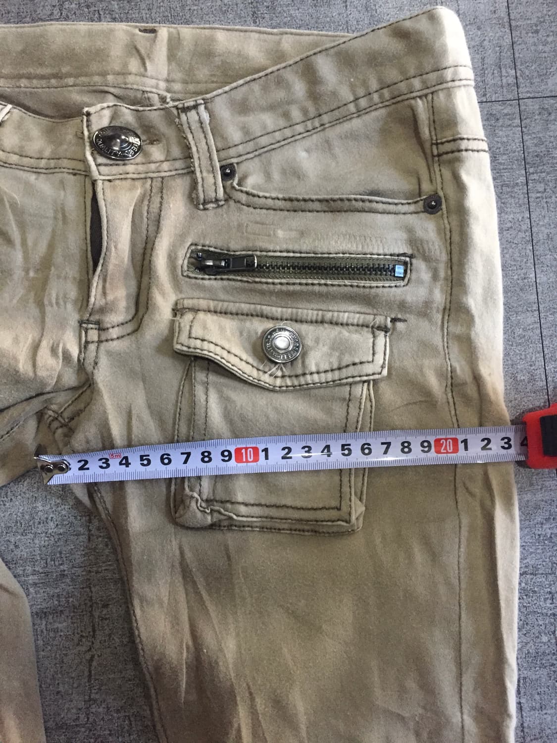 일본빈티지 Triclcgorl 핀터깔y2k 오리엔탈펑크 로우라이즈워크팬츠 상품이미지4