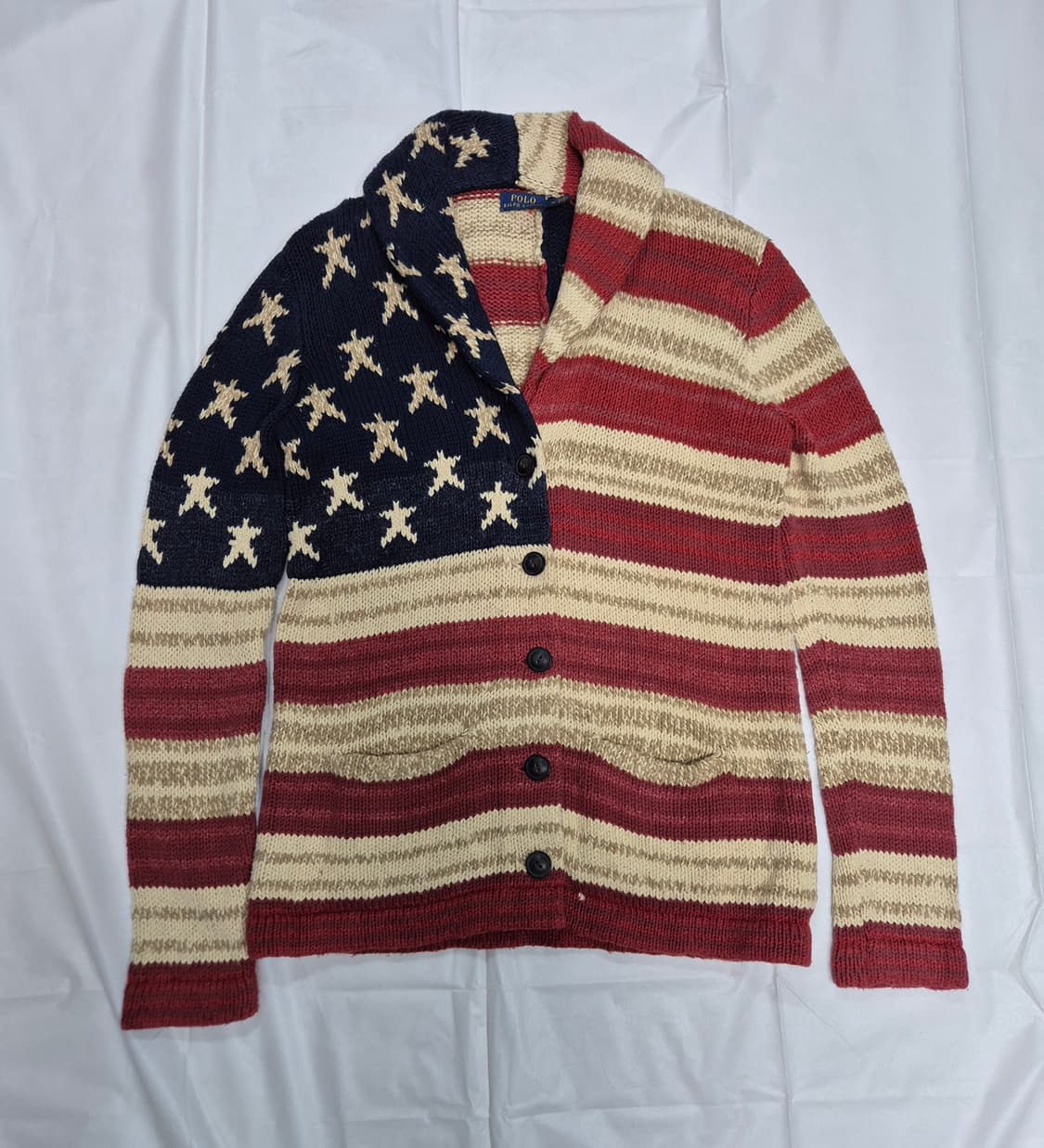 폴로 성조기 가디건 상품이미지1