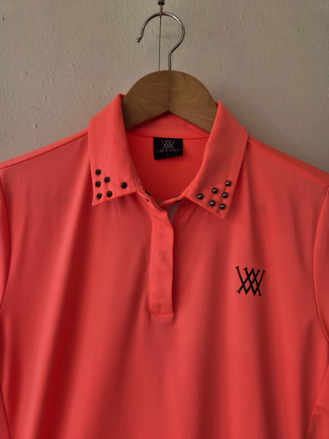 어뉴골프 여성 형광PK반팔카라티셔츠 L사이즈 상품이미지1