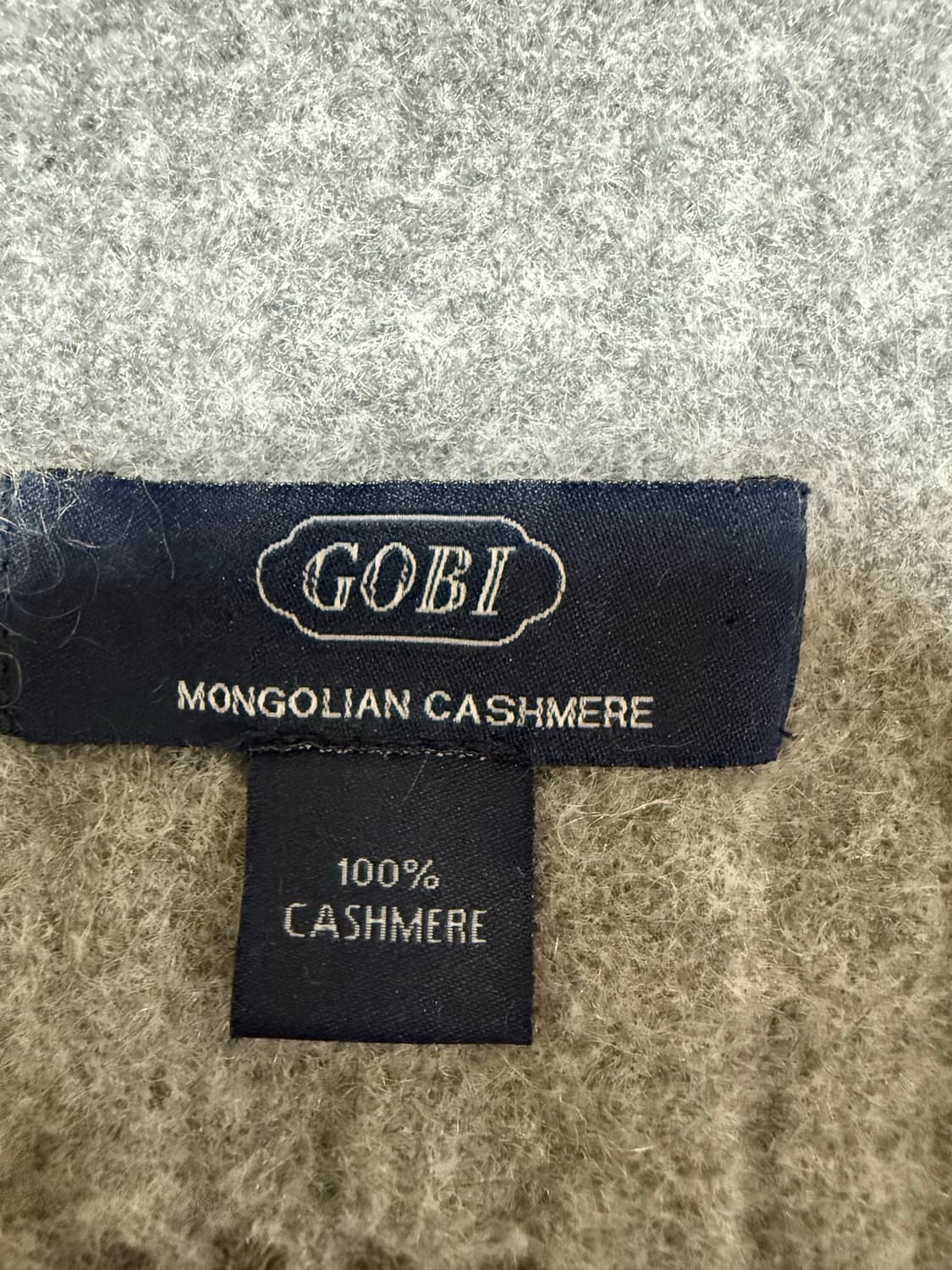 고비 캐시미어 100% 머플러 그레이  상품이미지2