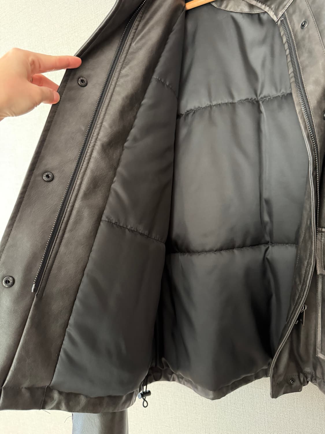 에잇세컨즈 레더 점퍼 자켓 상품이미지5