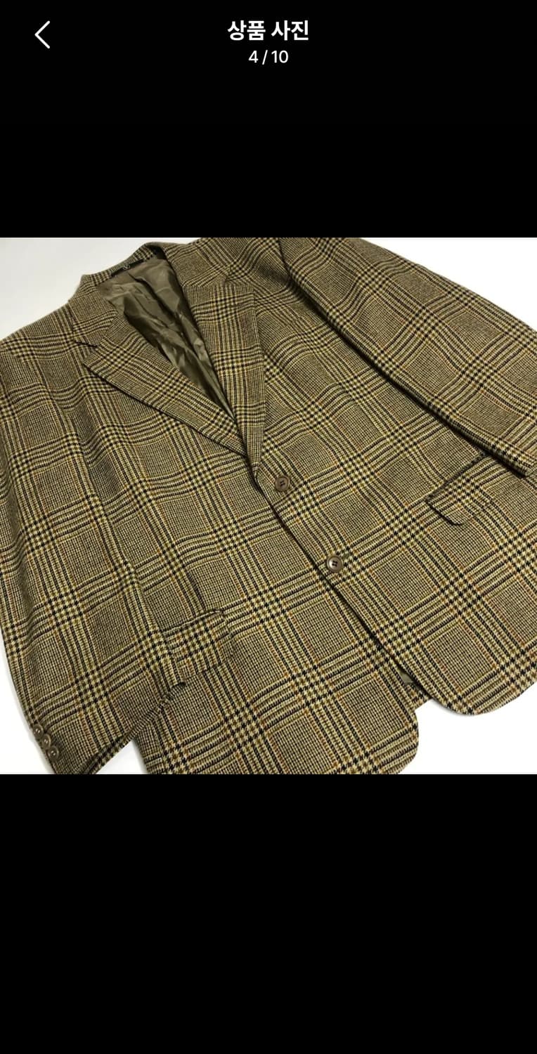[GFT정품] 빈티지 발렌티노 우모 퓨어 울 체크 블레이저 상품이미지10