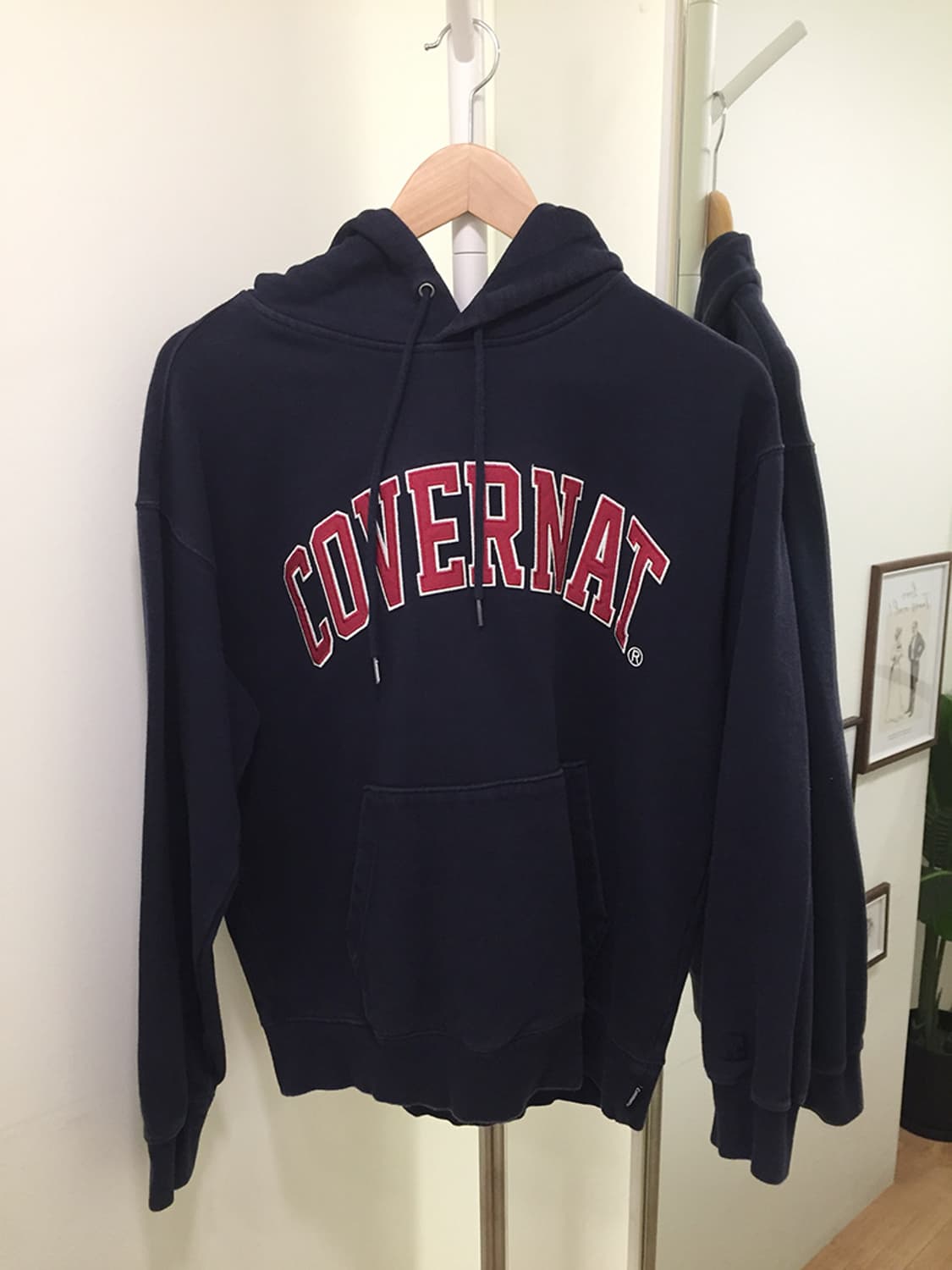 여성 커버낫 오버핏 후드티 100 상품이미지3