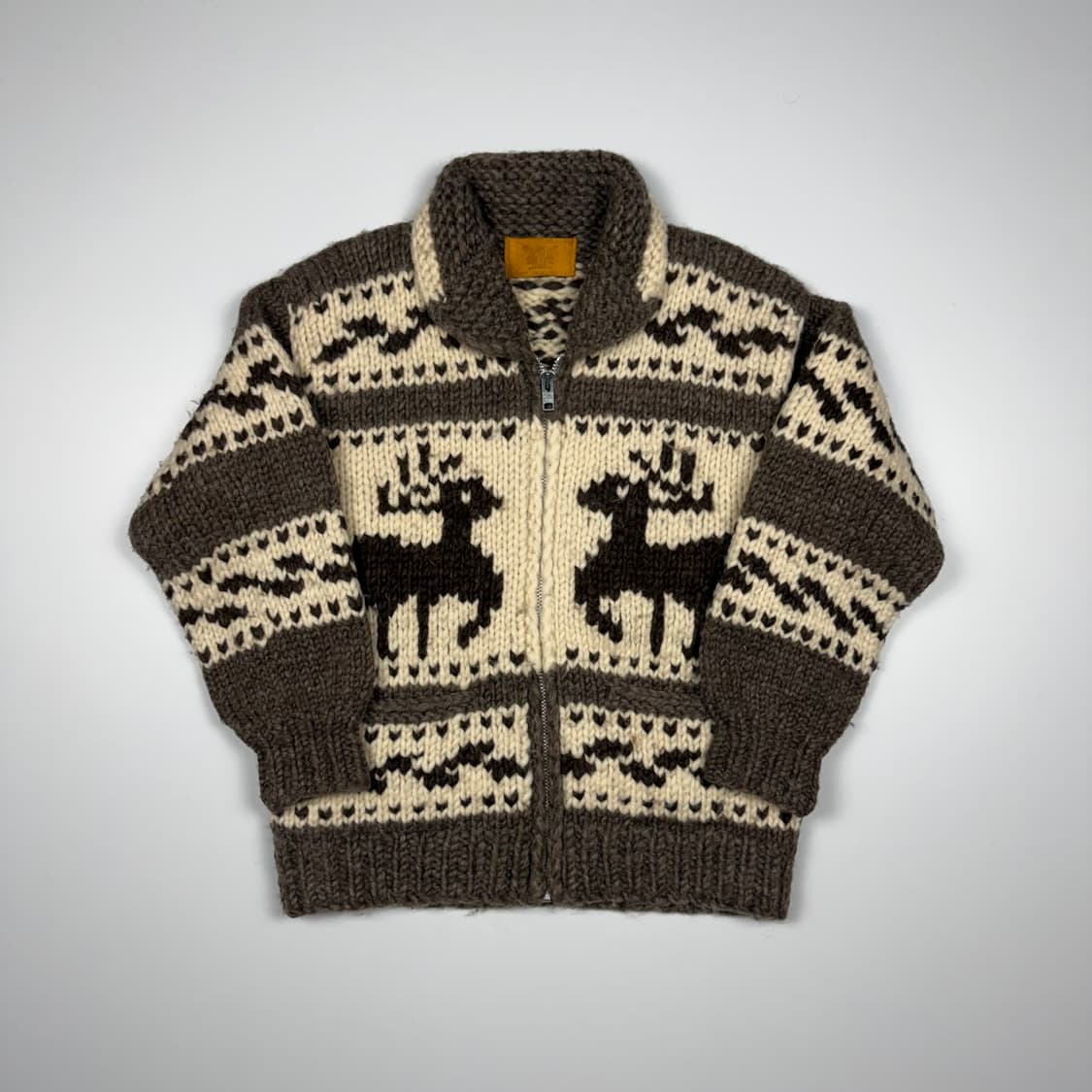 (100) 캐나다 빈티지 디어 코위찬 가디건 상품이미지1
