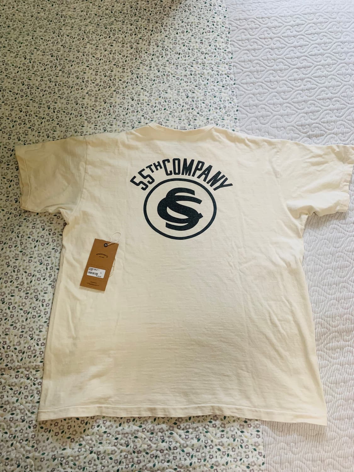 [XL] 웨어하우스 LOT 4064 TURTLES 반팔 티셔츠 크림 상품이미지3