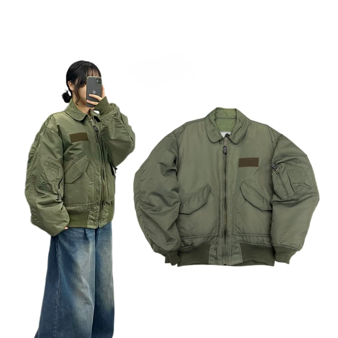 미군 복각 CWU-45 플라이트 MA-1 자켓 상품이미지1