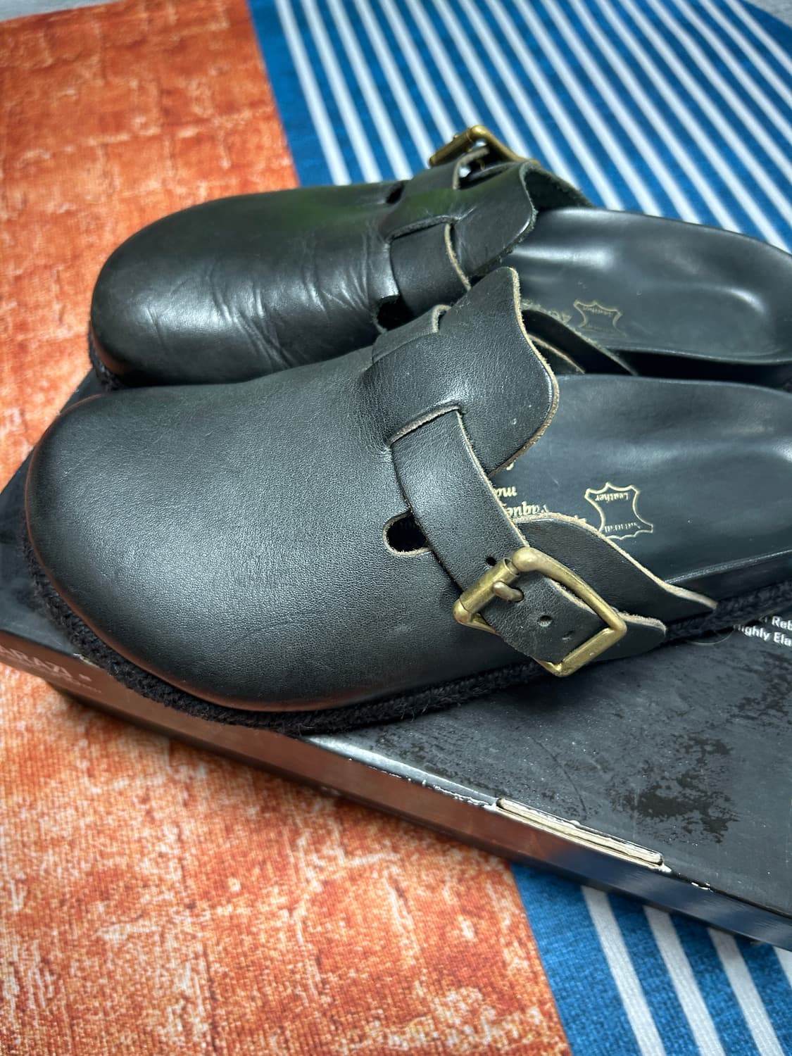 유케텐 레더 보스턴 뮬 슬리퍼 255mm  상품이미지2