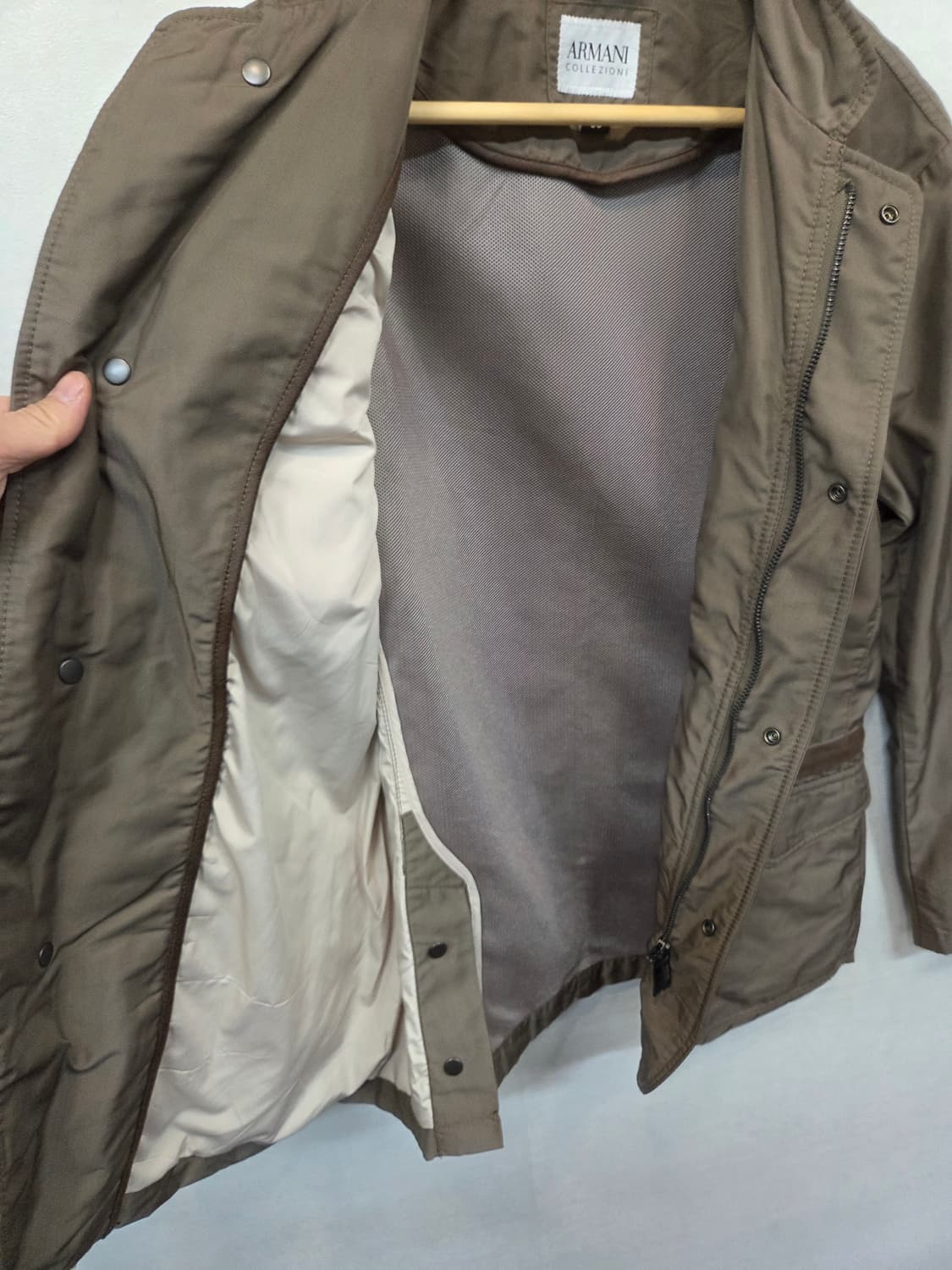 아르마니 꼴레지오니 엘보우 패치 가죽 디테일 자켓 m L 상품이미지7