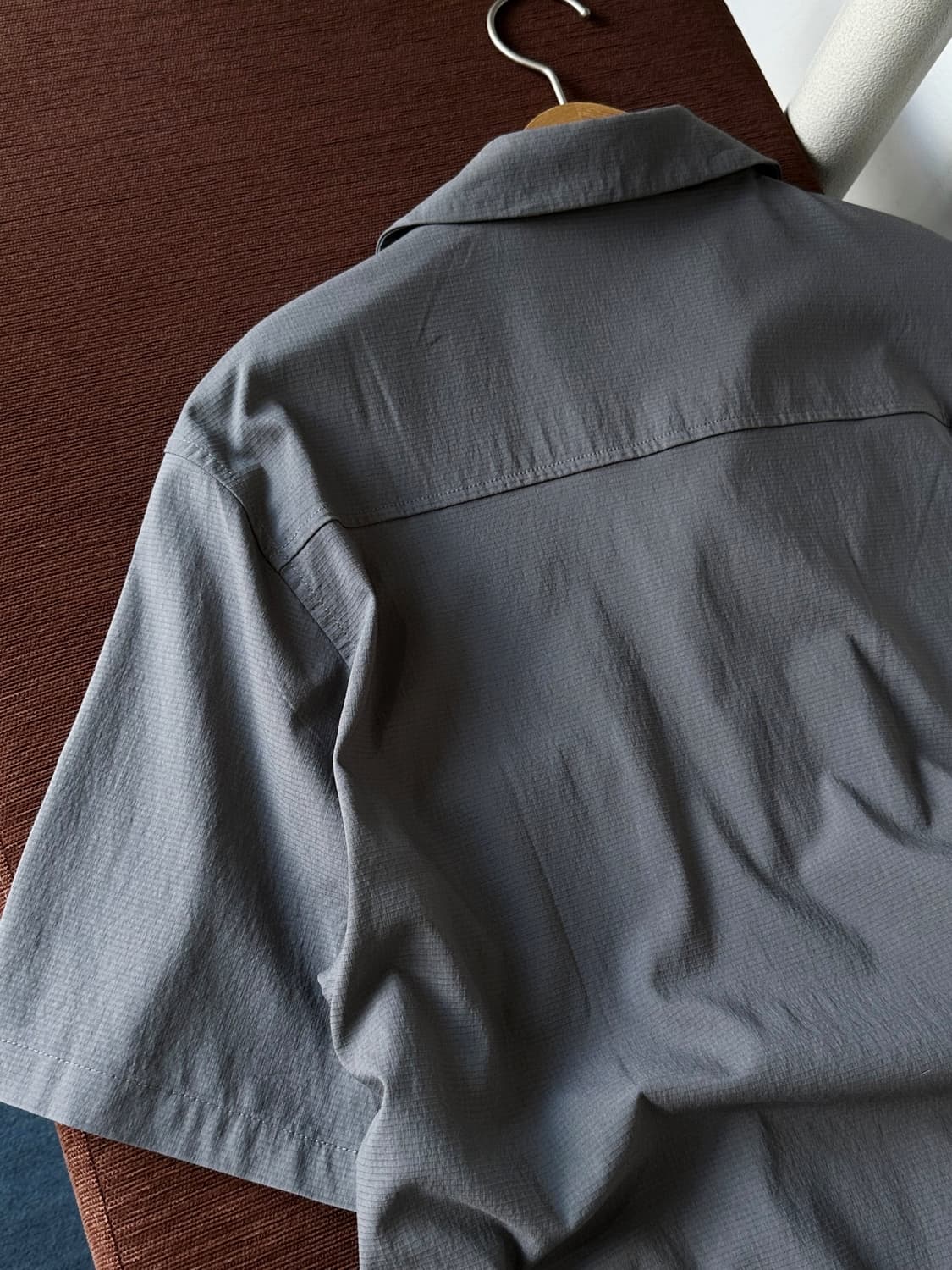 Rayon nylon blend stretched mil shirt 상품이미지7
