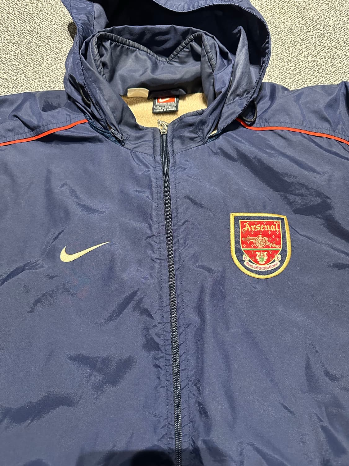 나이키 아스날 2001-02 후드 레인자켓 m 상품이미지2